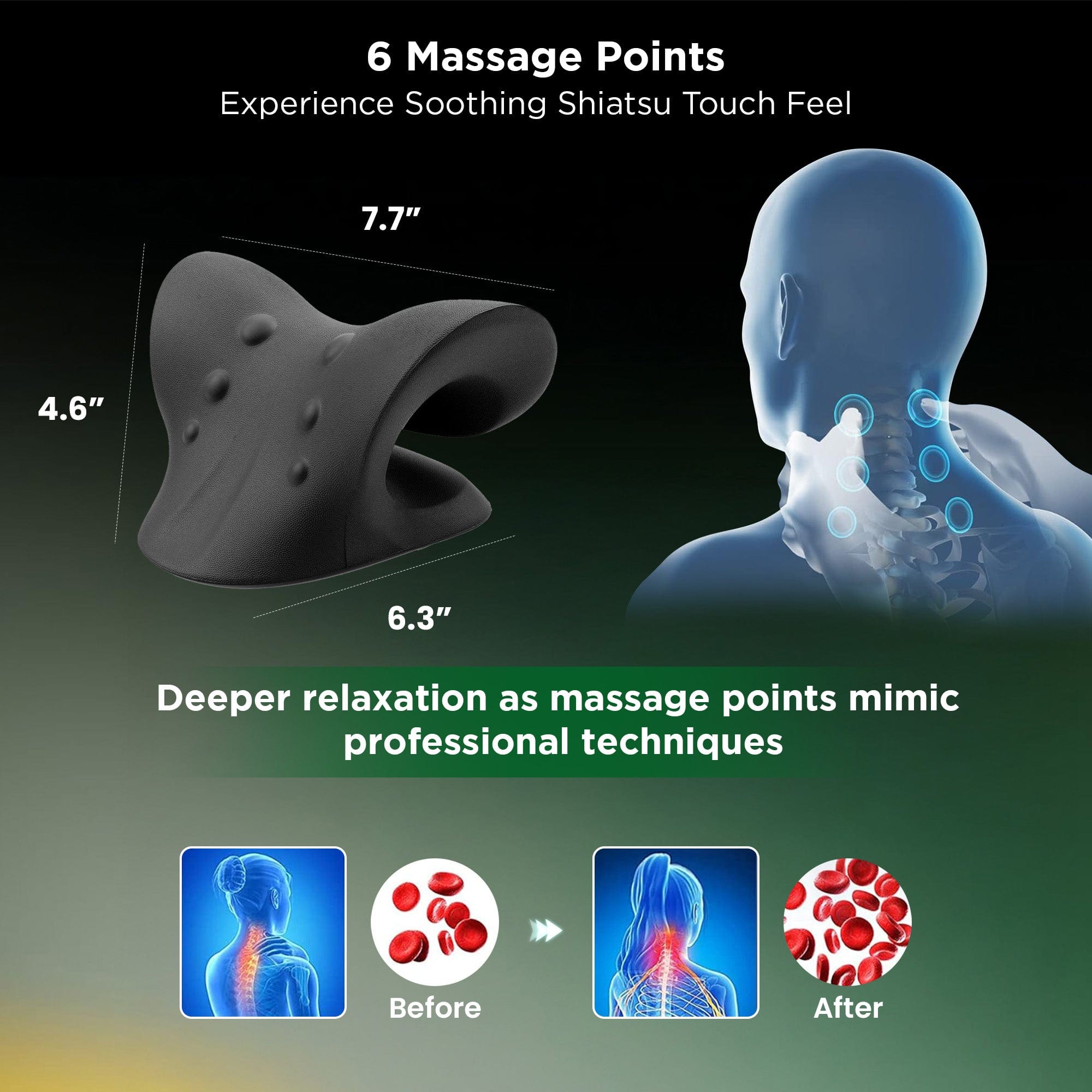 Dr Trust USA Ortho Products Dr Trust USA Neck Stretcher for Pain Relief, Cervical Traction Posture Corrector for Back Pain Relief Spine and Shoulder Relaxer Neck Strain Support Device 366