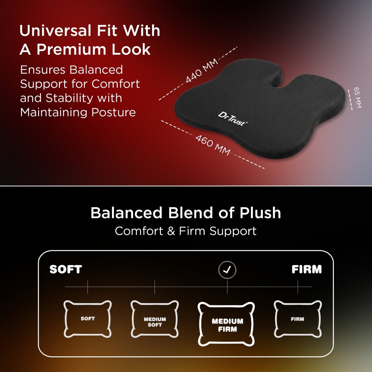 Dr Trust USA Sportivo Car seat Cushion 3203