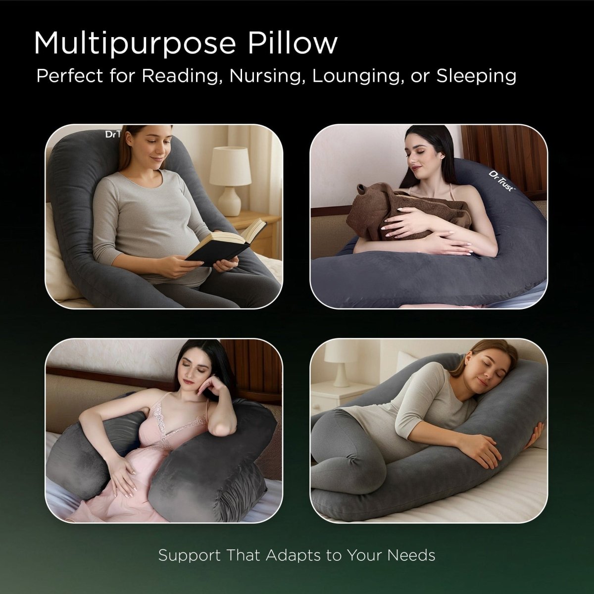 Dr Trust USA U Shape Pregnancy Pillow 3214