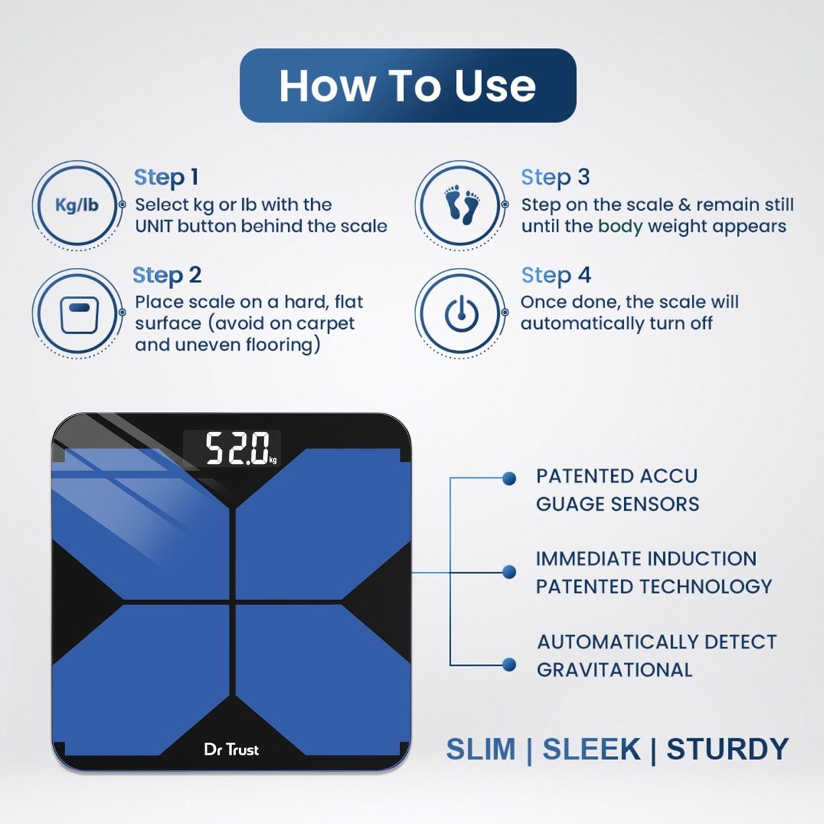Dr Trust USA Unbeatable Personal Scale 524