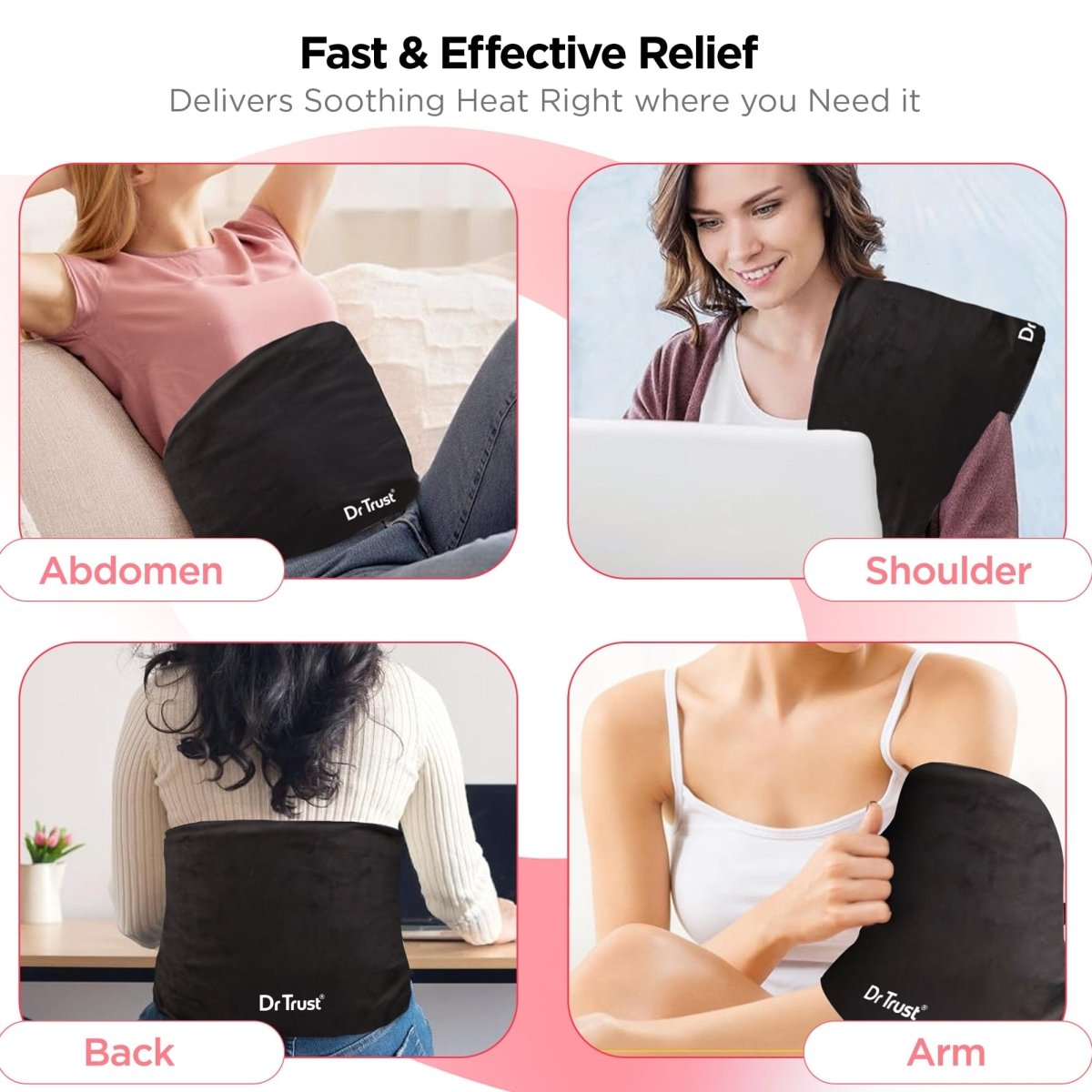 Dr Trust USA VelvetTherm Orthopedic Electric Heating Pad 388