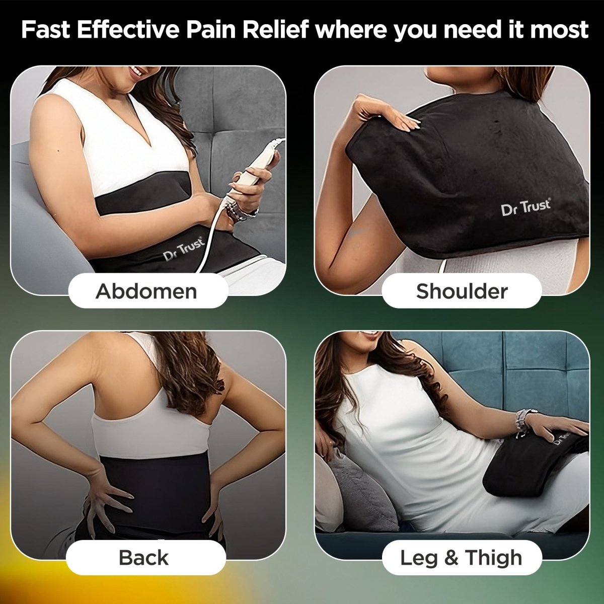 Dr Trust USA VelvetTherm Orthopedic Electric Heating Pad 388