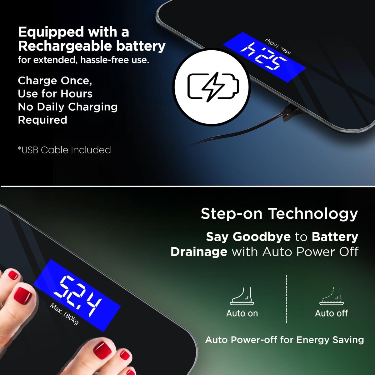 Dr Trust USA Zen Rechargeable Personal Scale 503