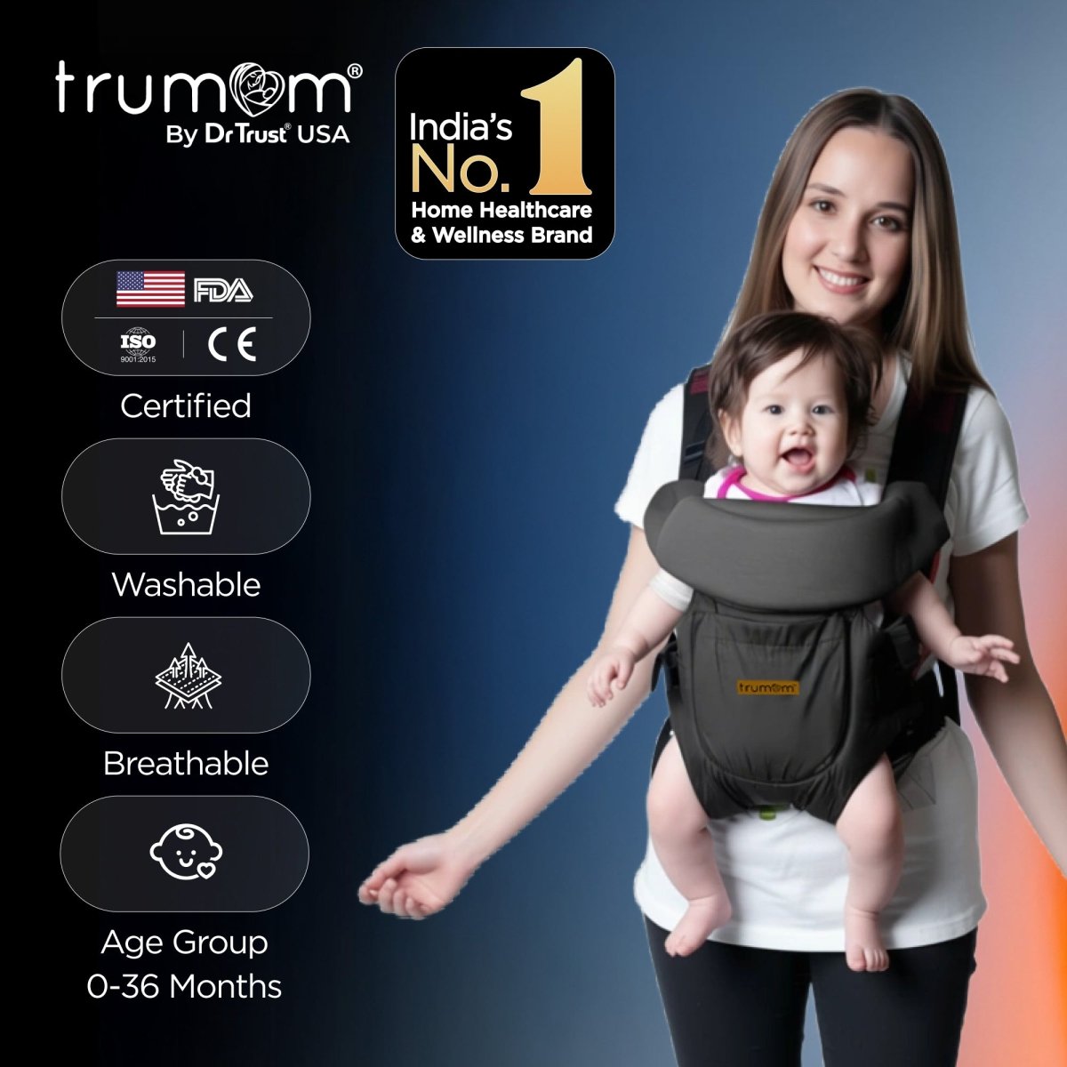 Trumom USA 3 in 1 Baby Carrier 2005 (0-36 months)