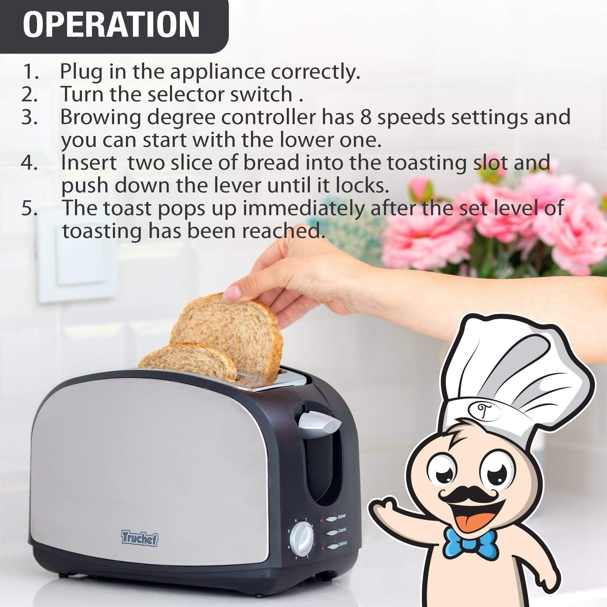 Truchef USA Toaster 5001 | Dr Trust.