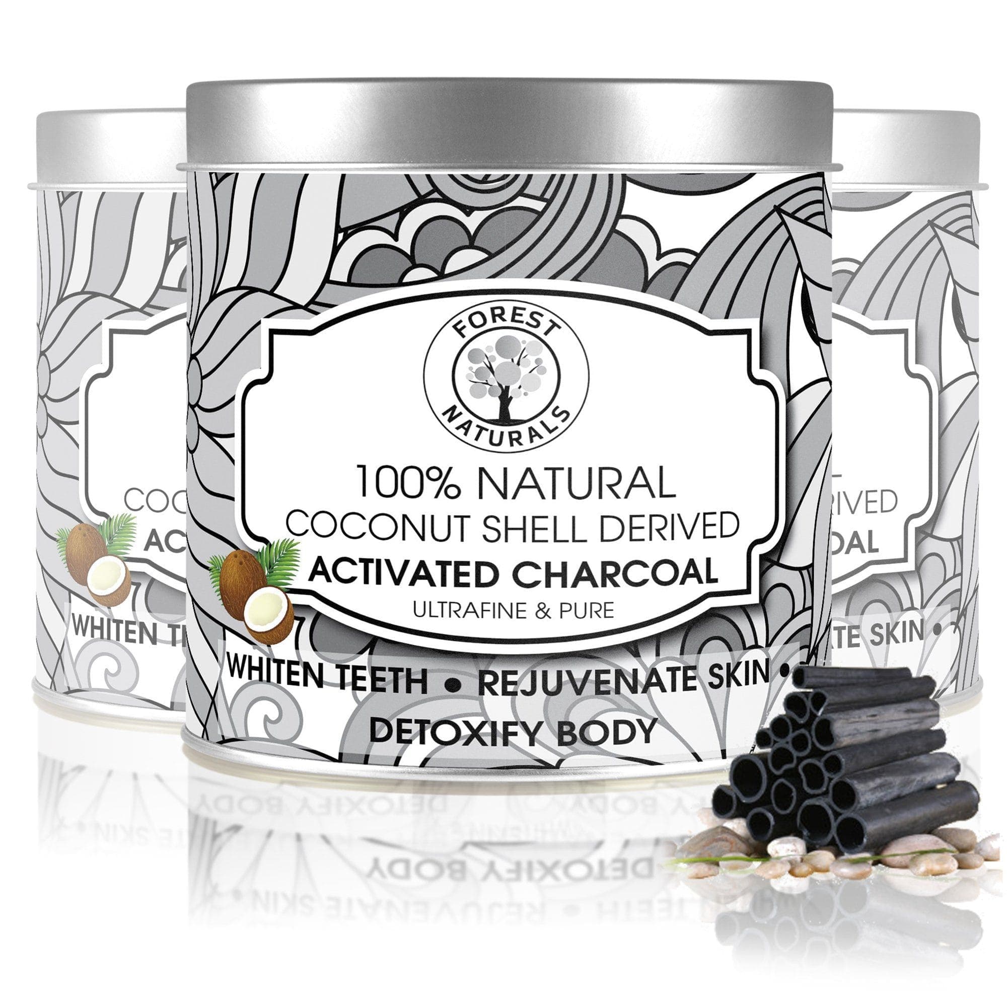 Dr Trust USA Forest Naturals Natural Coconut Shell Derived Activated Charcoal (250 gm) | Dr Trust.