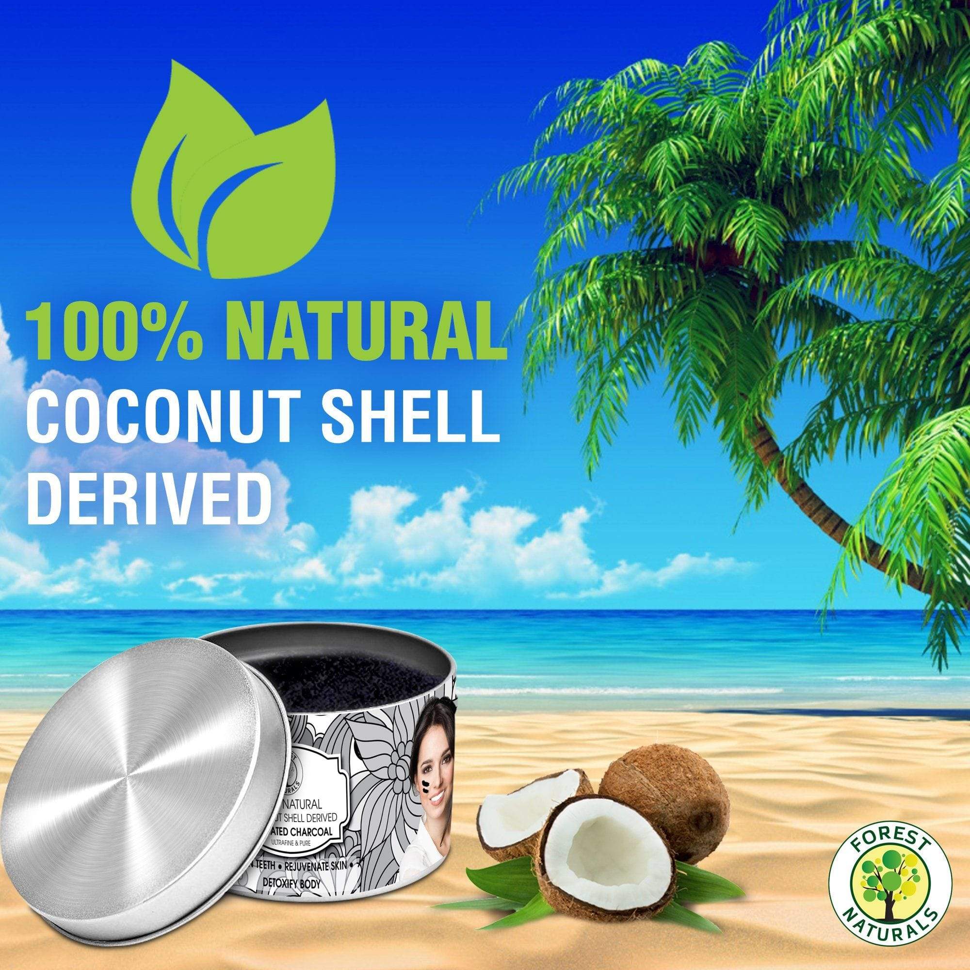 Dr Trust USA Forest Naturals Natural Coconut Shell Derived Activated Charcoal (250 gm) | Dr Trust.