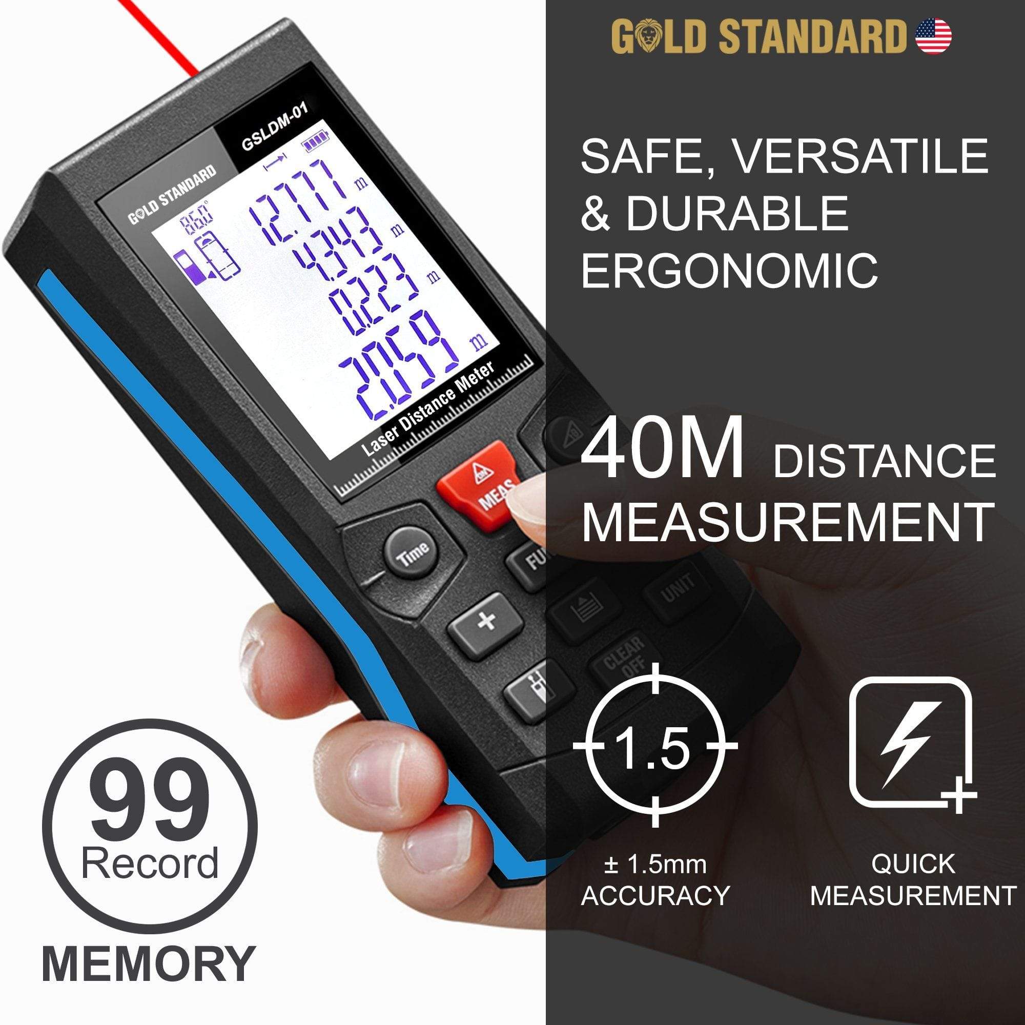 Goldstandard USA Laser Distance Meter 3004 | Dr Trust.