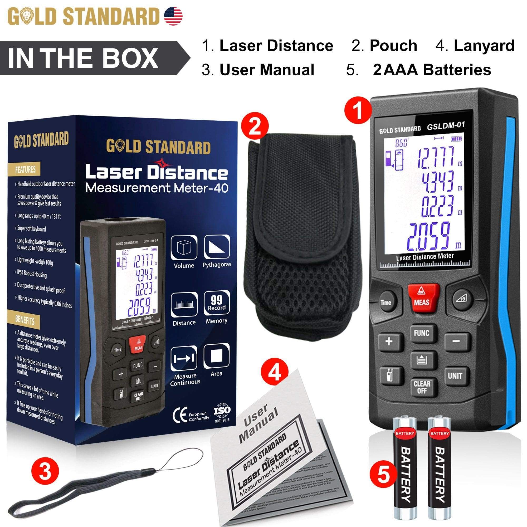 Goldstandard USA Laser Distance Meter 3004 | Dr Trust.