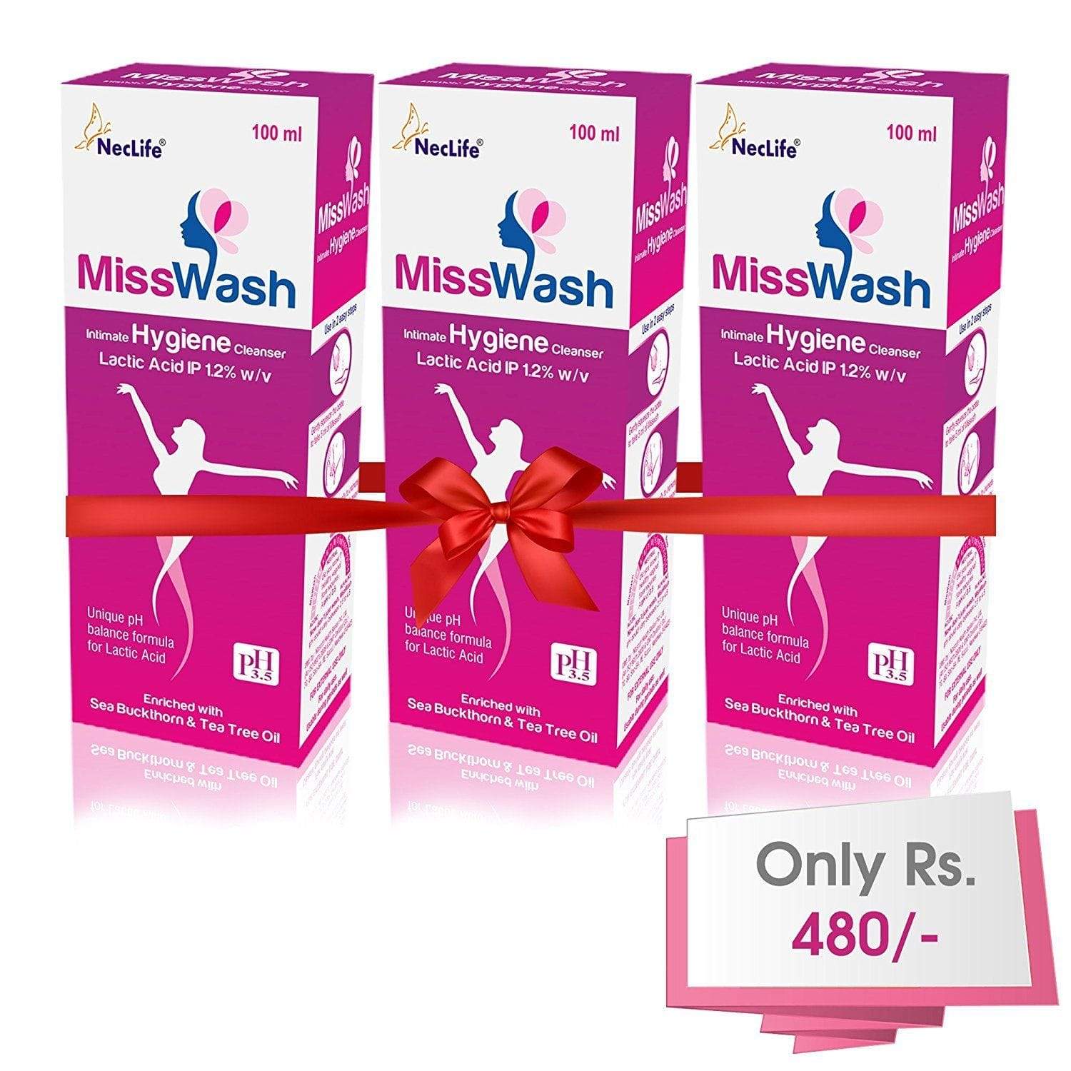 MissWash Expert Intimate Hygiene Wash - 100 ml (Pack of 3) | Dr Trust.