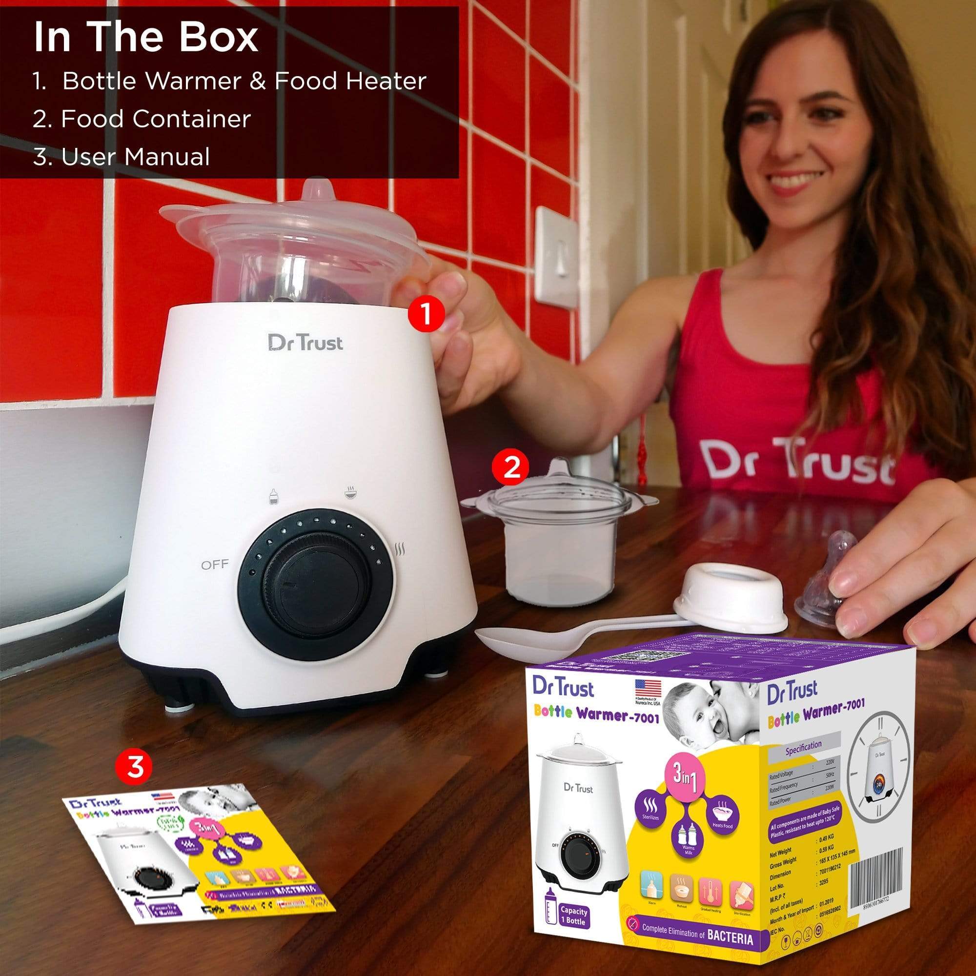 Dr Trust USA Baby Bottle Warmer 7001 | Dr Trust.