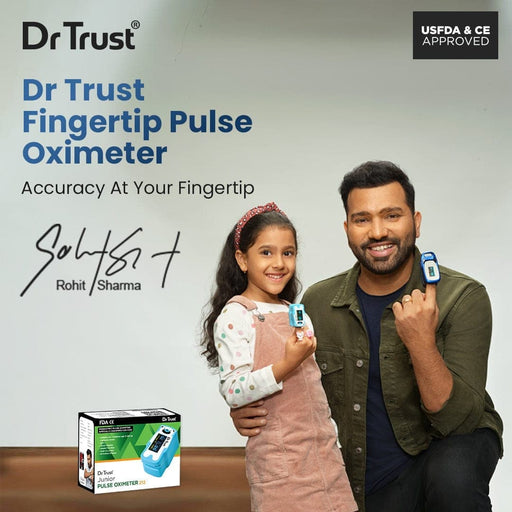 Dr Trust USA Paediatric Finger Tip Pulse Oximeter for kids Sp02 check (Blue) 212 | Dr Trust.