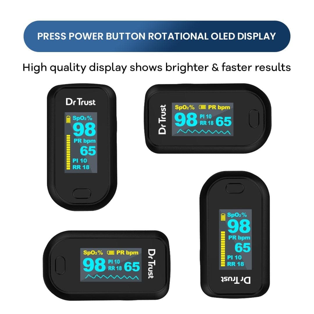 Dr Trust USA Finger Tip Pulse Oximeter Professional 210 Oxygen Check | Dr Trust.