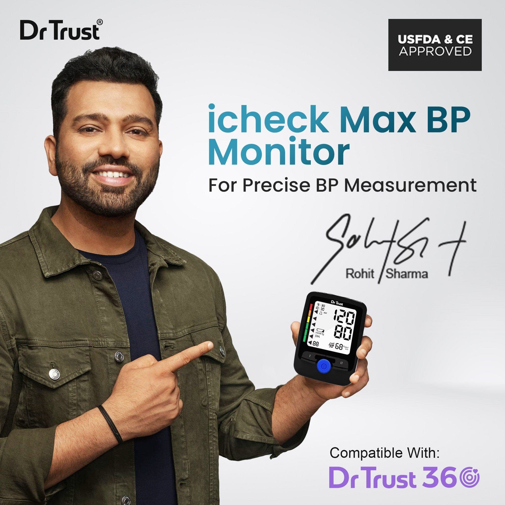 Dr Trust USA Blood Pressure Monitor Dr Trust USA Blood Pressure Monitor (Arm type) BP Monitor 120