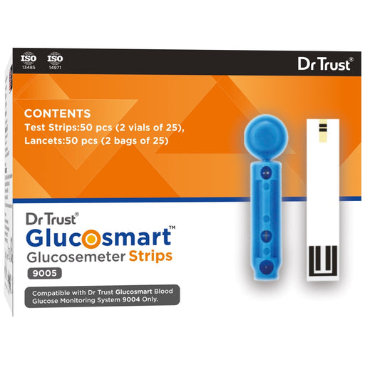 Dr Trust Glucometer Dr Trust USA Glucometer Strips 9005 (Compatible with Dr Trust GlucoSMART 9004 & 9006 only)