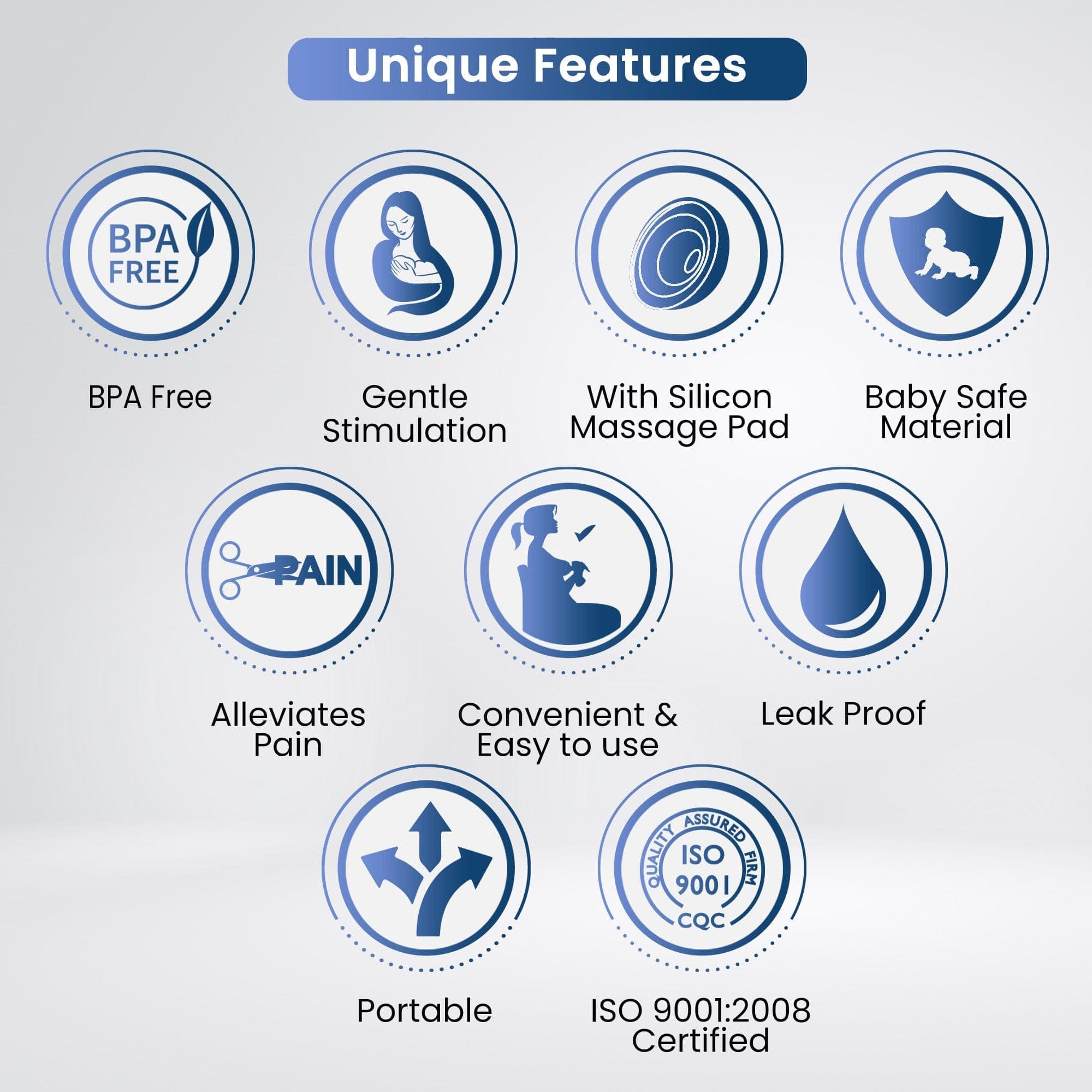 Dr Trust USA Breast Pump Trumom USA Manual Comfort Baby Breast milk Breast Pump 2004 with Temperature Indicator Ring - Manual (Pink)