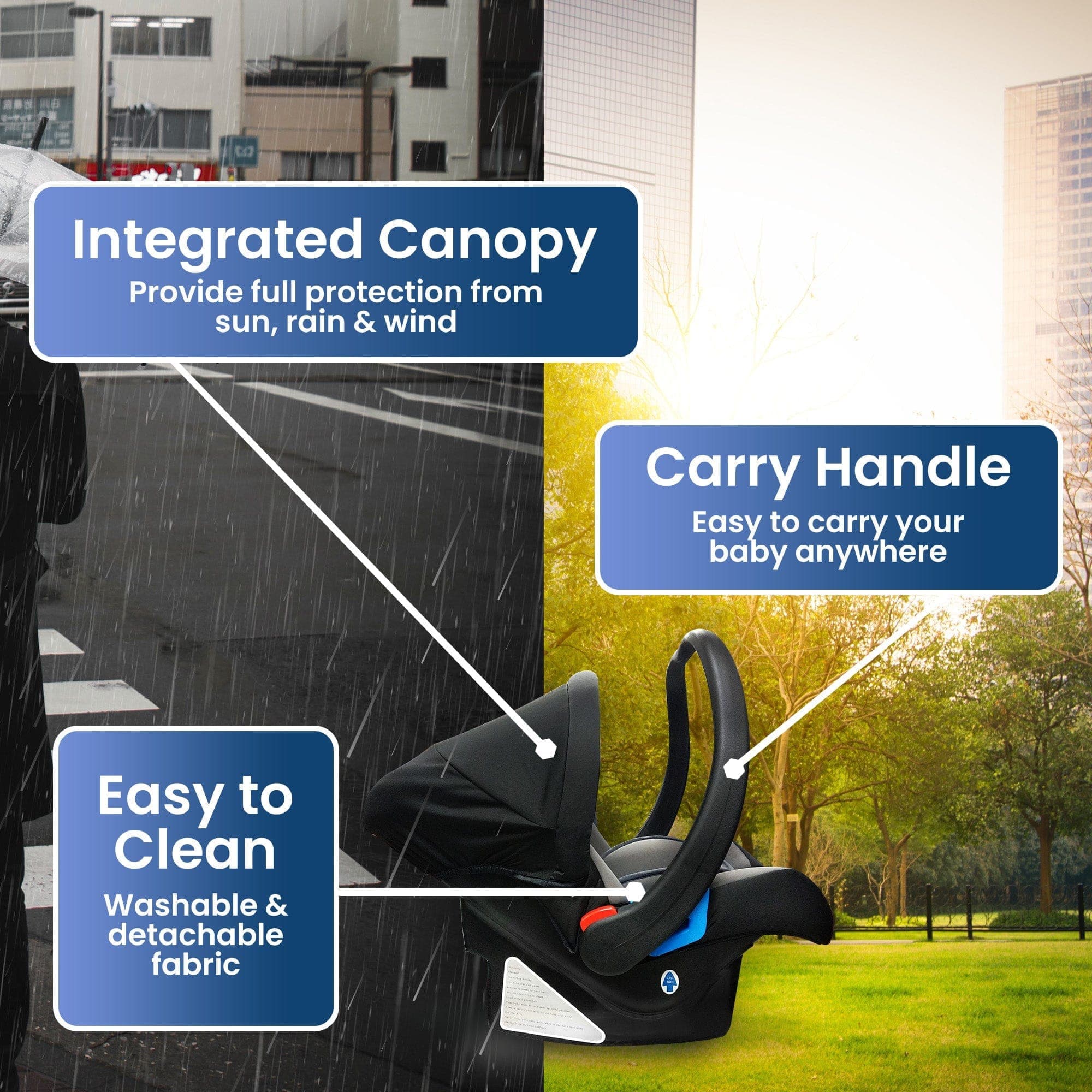 Dr Trust USA carry cot Trumom USA Infant Baby Car Seat, Carry Cot and Rocker with Canopy 2007 (0-13 kgs)