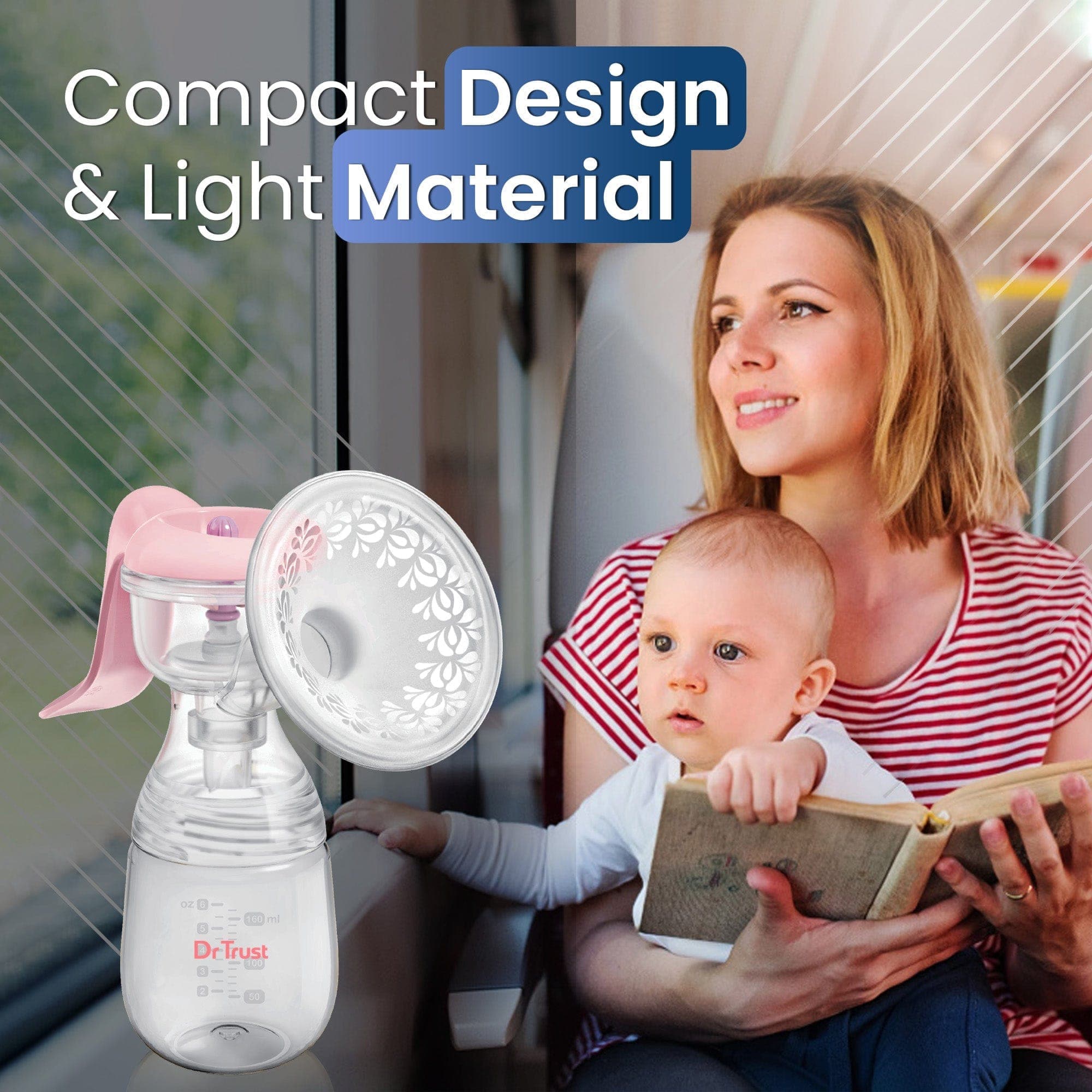 Dr Trust USA Breast Pump Dr Trust USA Manual Breast Pump for Baby Feeding 6001