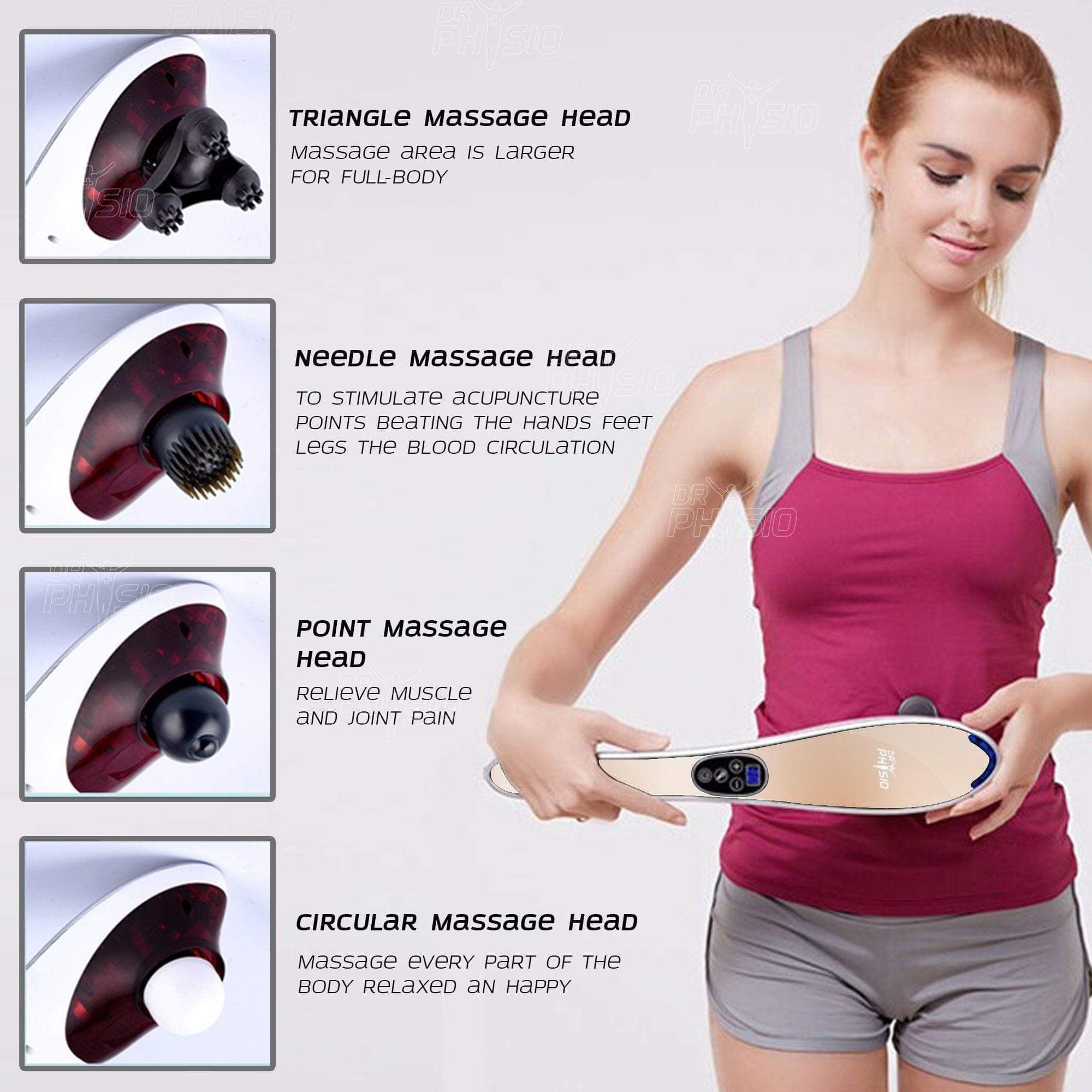 Dr Physio USA Hammer Pro Body Massager Machine (Golden) 1006 | Dr Trust.