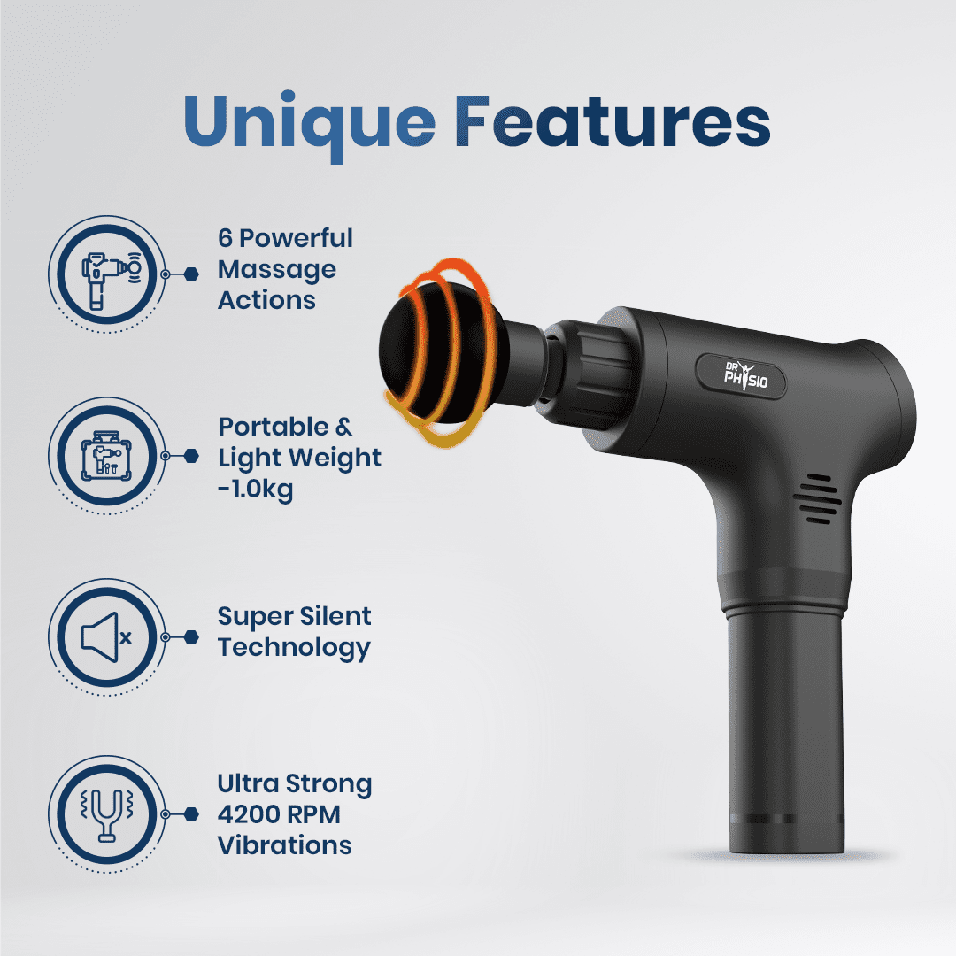 Dr Physio USA Supervolt Go Cordless Massager Gun 1029 | Dr Trust.