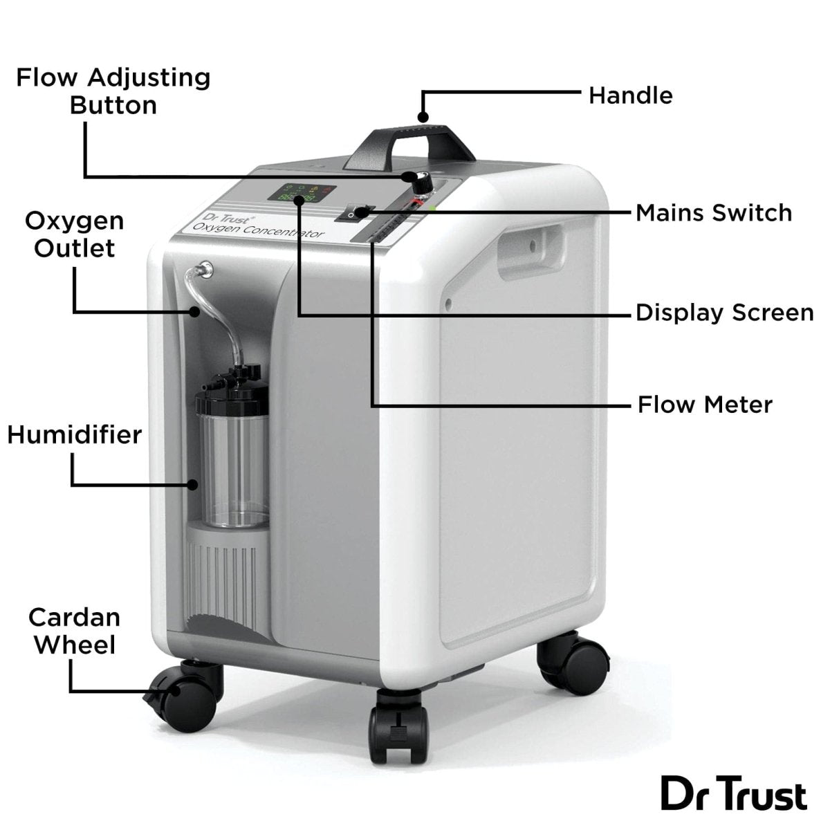 Dr Trust USA 10L Oxygen Concentrator 1103