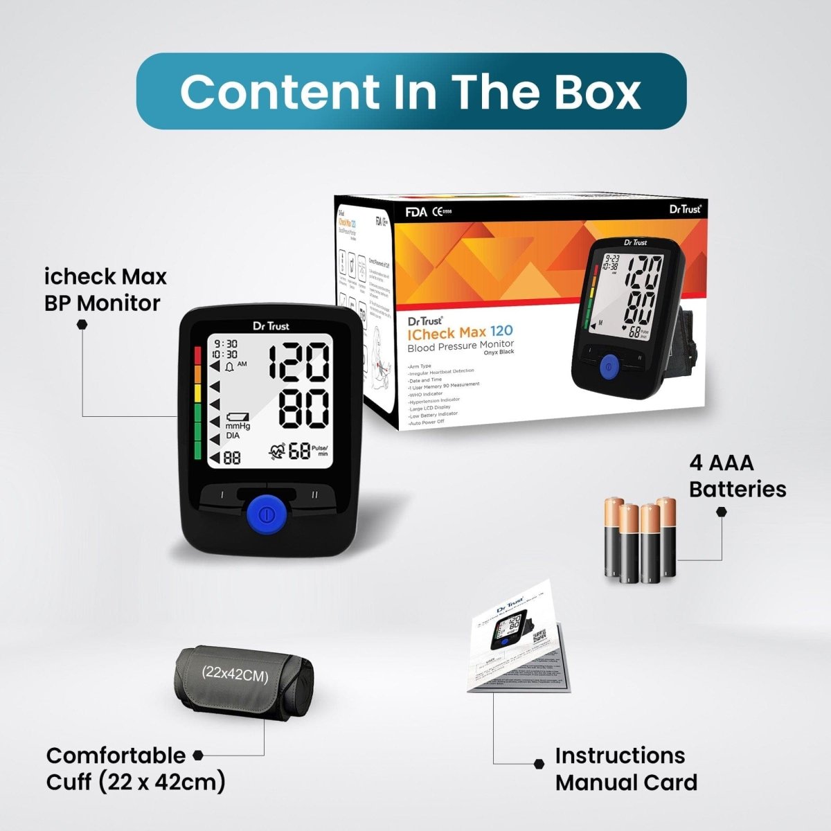 Dr Trust USA Arm BP Monitor 120