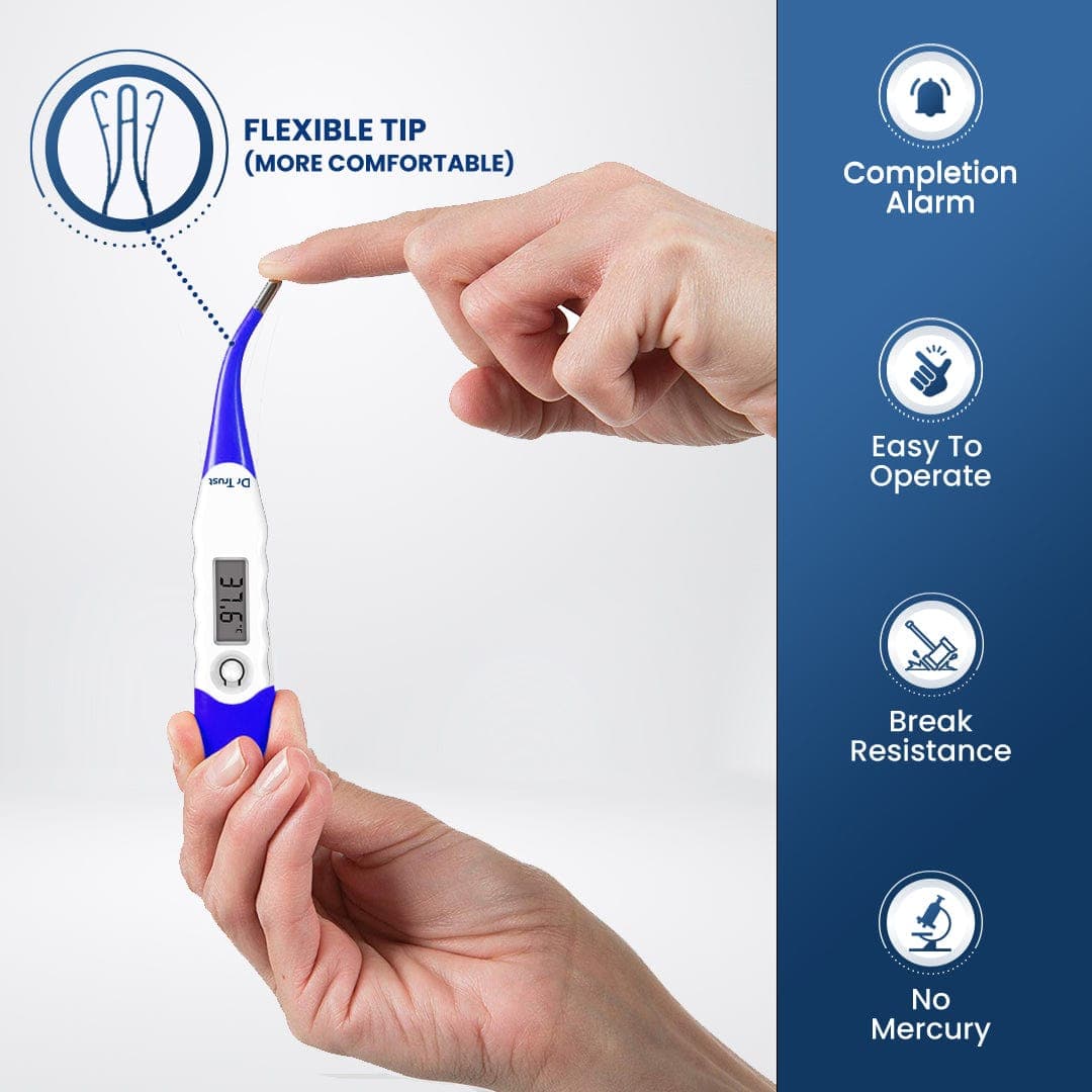 Dr Trust USA Digital Thermometer Flexible Tip 608