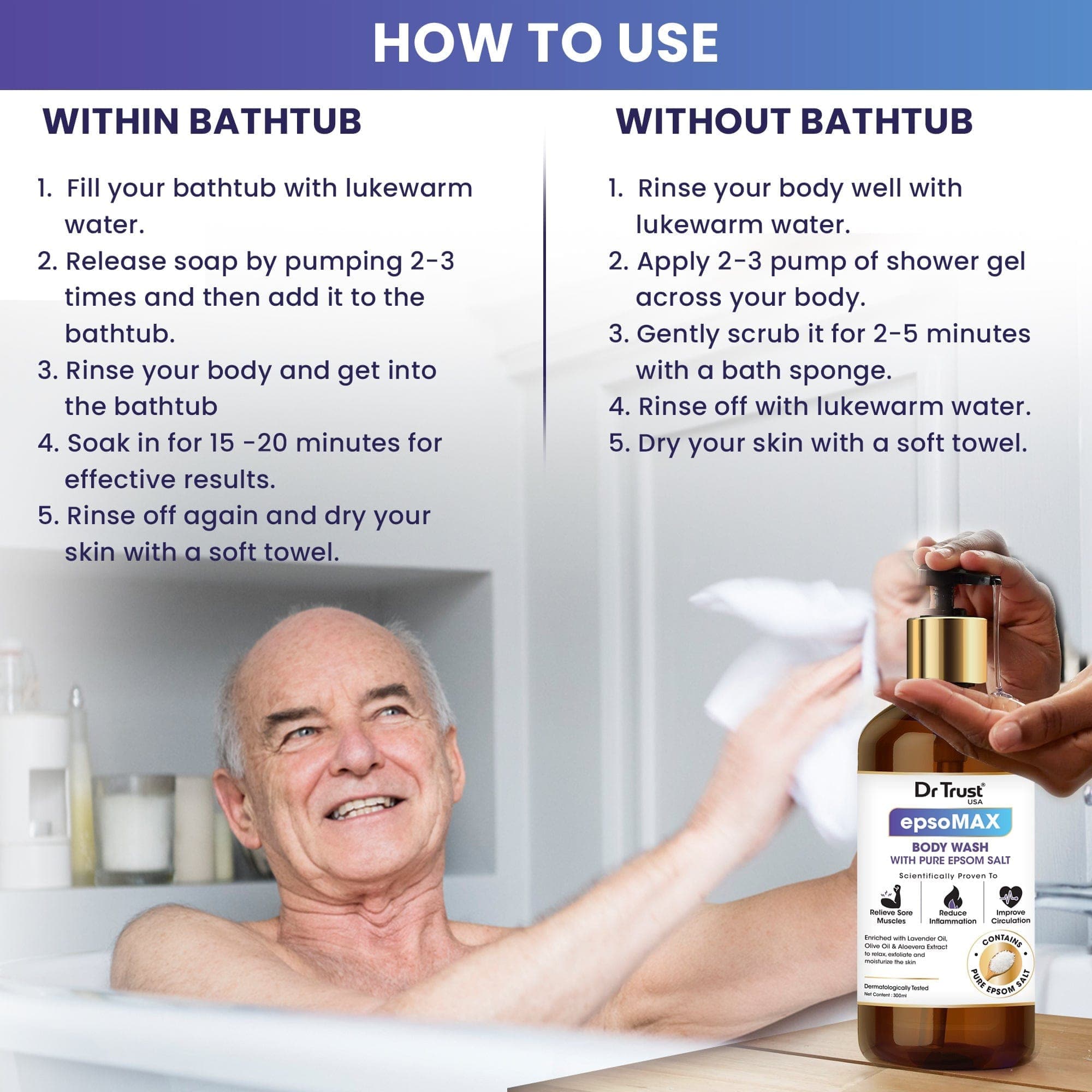 Dr Trust body pain Dr Trust USA Epsomax Body Wash 1401