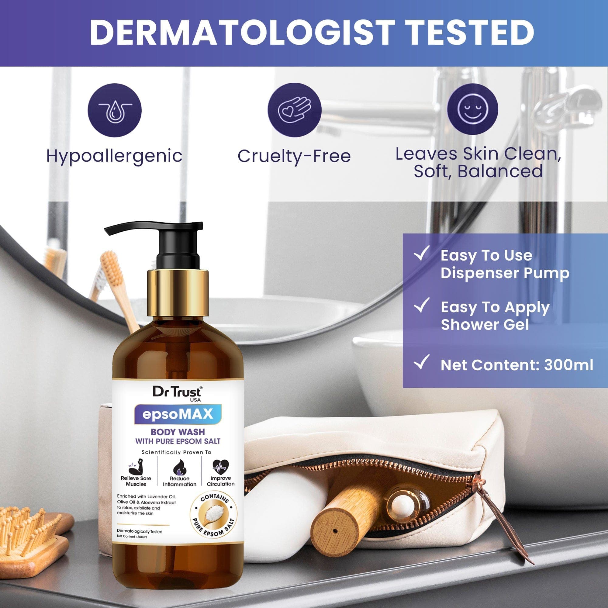 Dr Trust body pain Dr Trust USA Epsomax Body Wash 1401