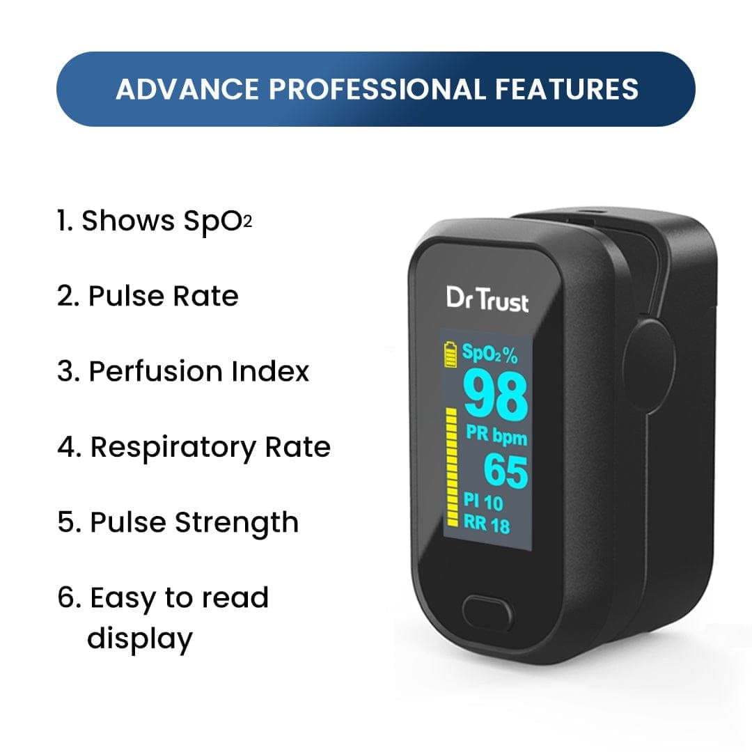 Dr Trust USA Finger Tip Pulse Oximeter Professional 210