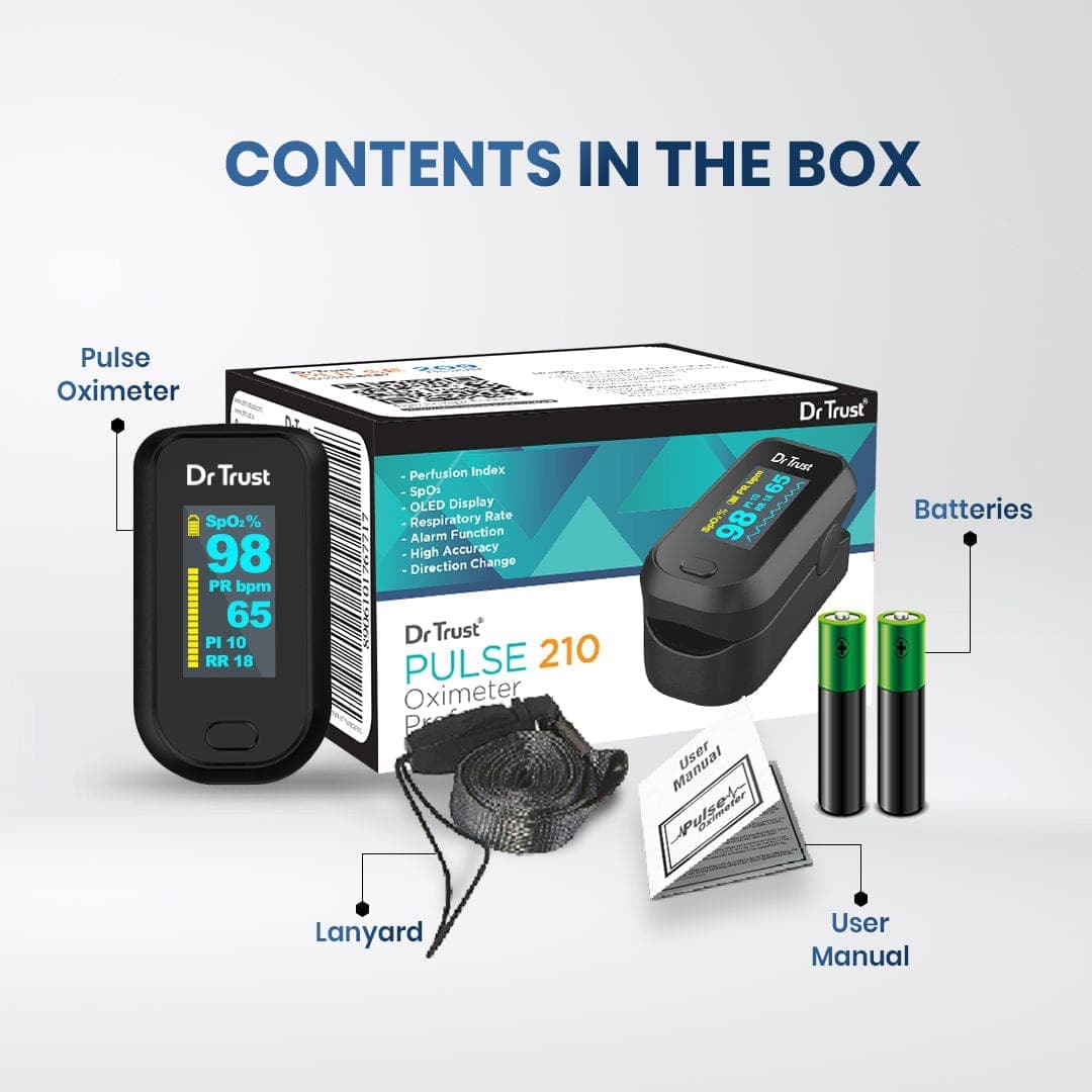 Dr Trust USA Finger Tip Pulse Oximeter Professional 210