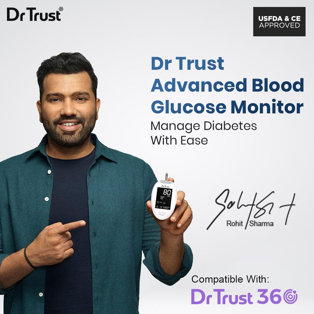 Dr Trust USA Gold Standard Glucometer 9002 (60 Strips)