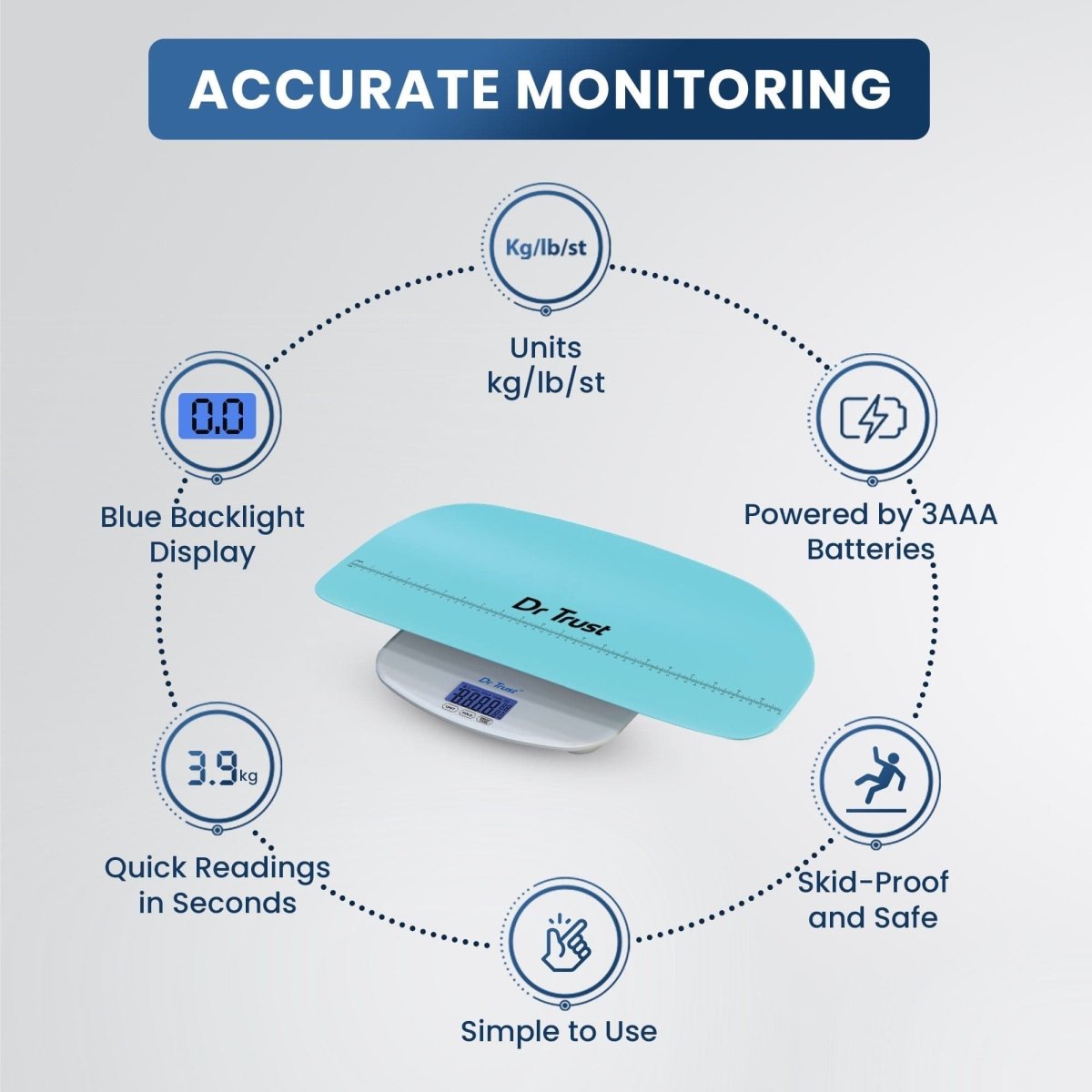 Dr Trust USA Growbuddy - Baby & Adult Weighing Scale 510