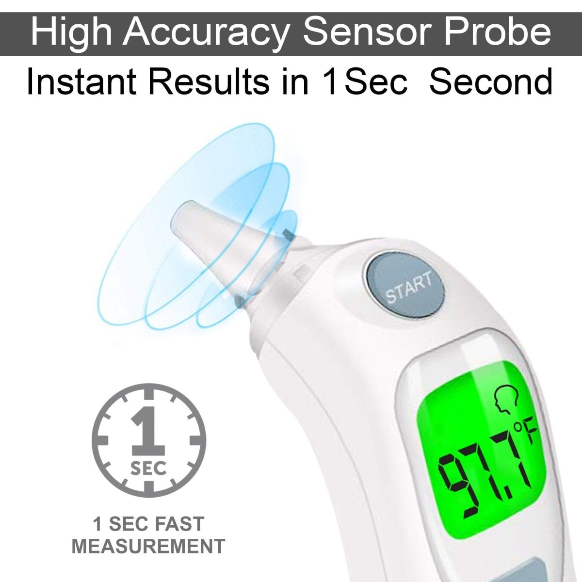 Dr Trust USA Instascan Infrared Forehead & Ear Thermometer 606