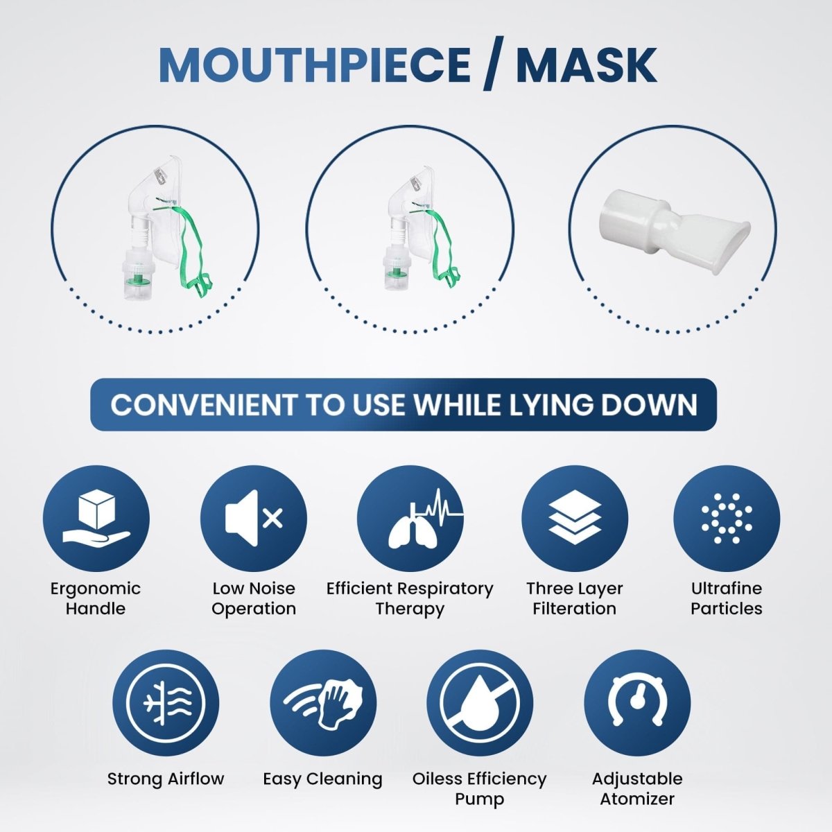 Dr Trust USA Piston Compressor Handy Nebulizer 402