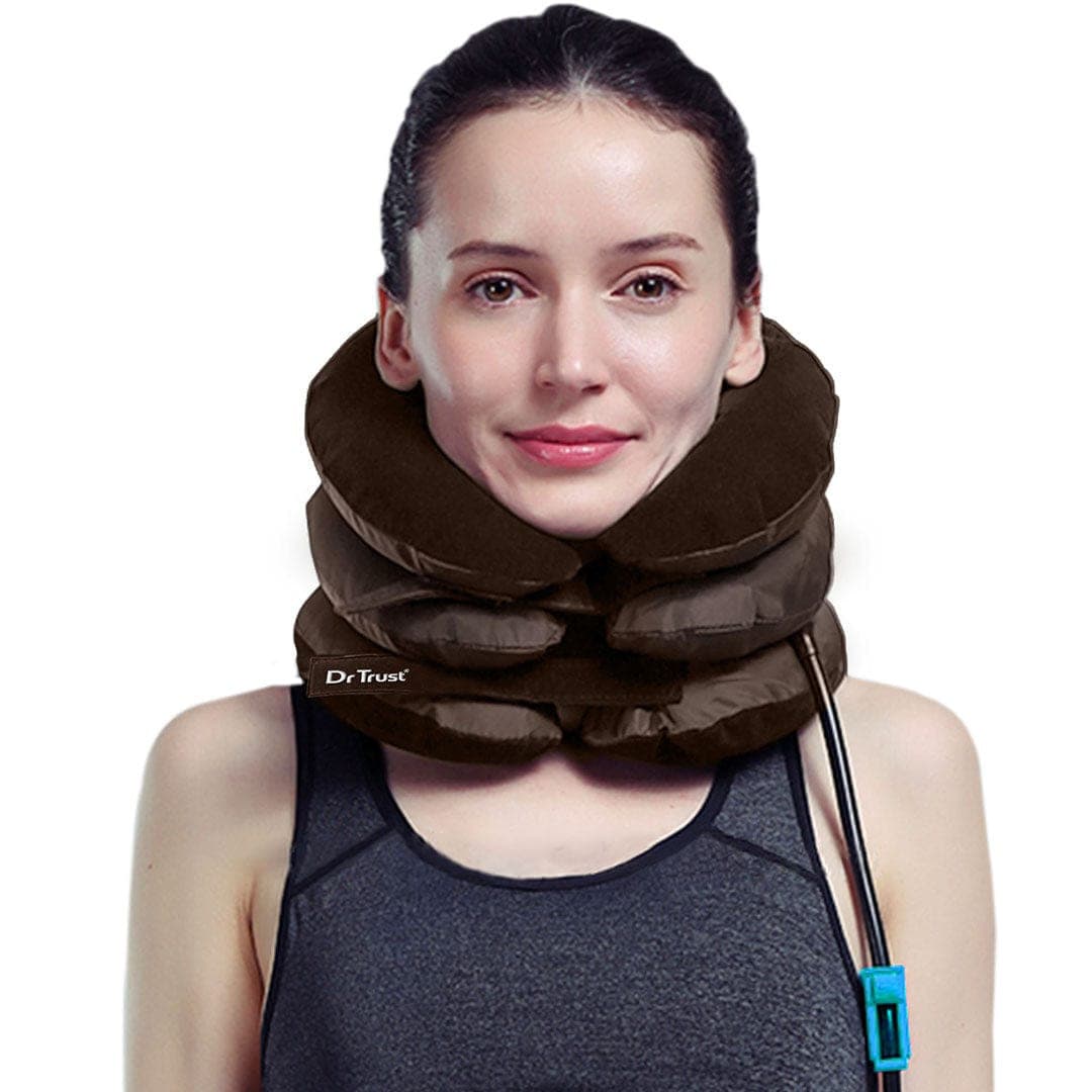 Dr Trust USA Portable Inflatable Cervical Neck Traction Device 336