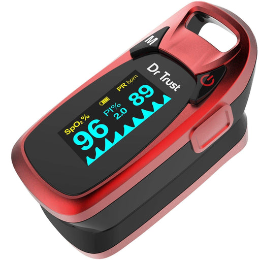 Dr Trust USA Professional Series Finger Tip Pulse Oximeter (Red) 203 | Dr Trust.