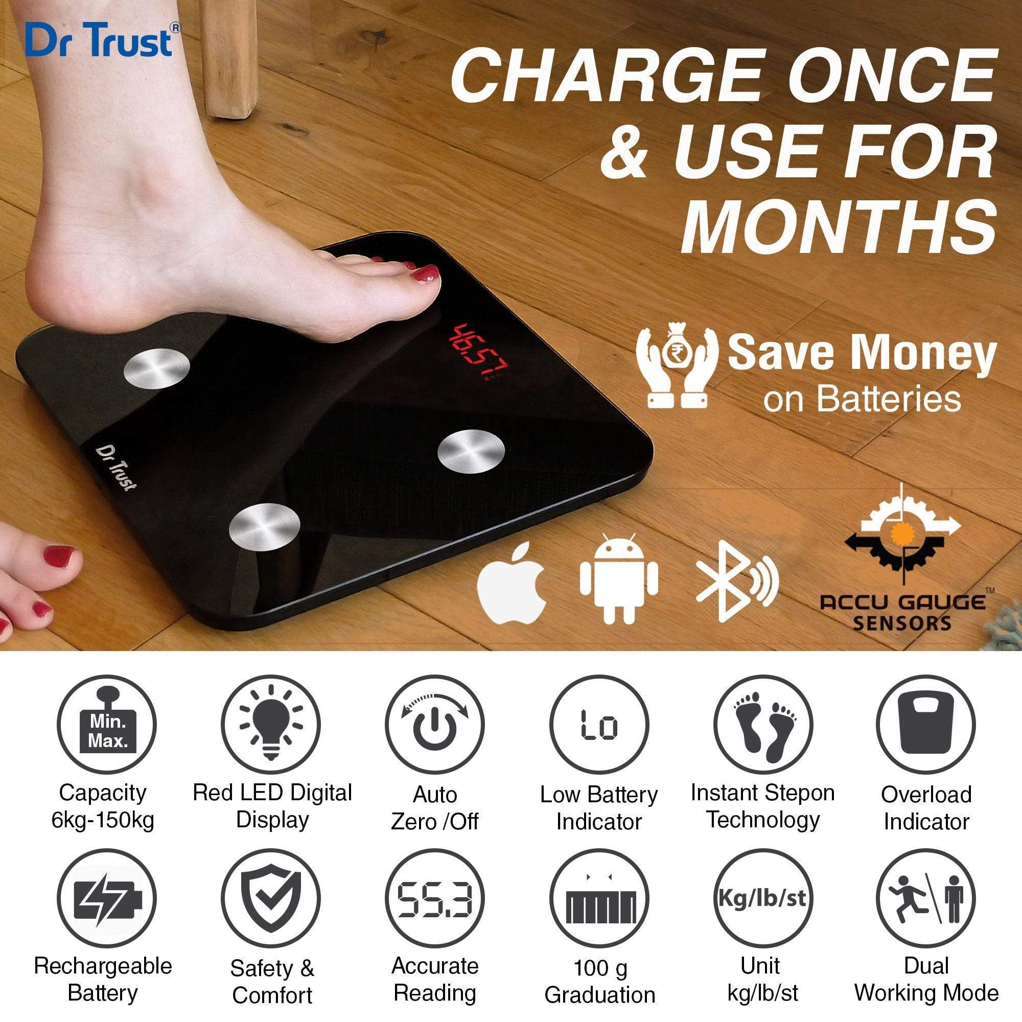 Dr Trust USA Smart Body Fat Scale | Dr Trust.