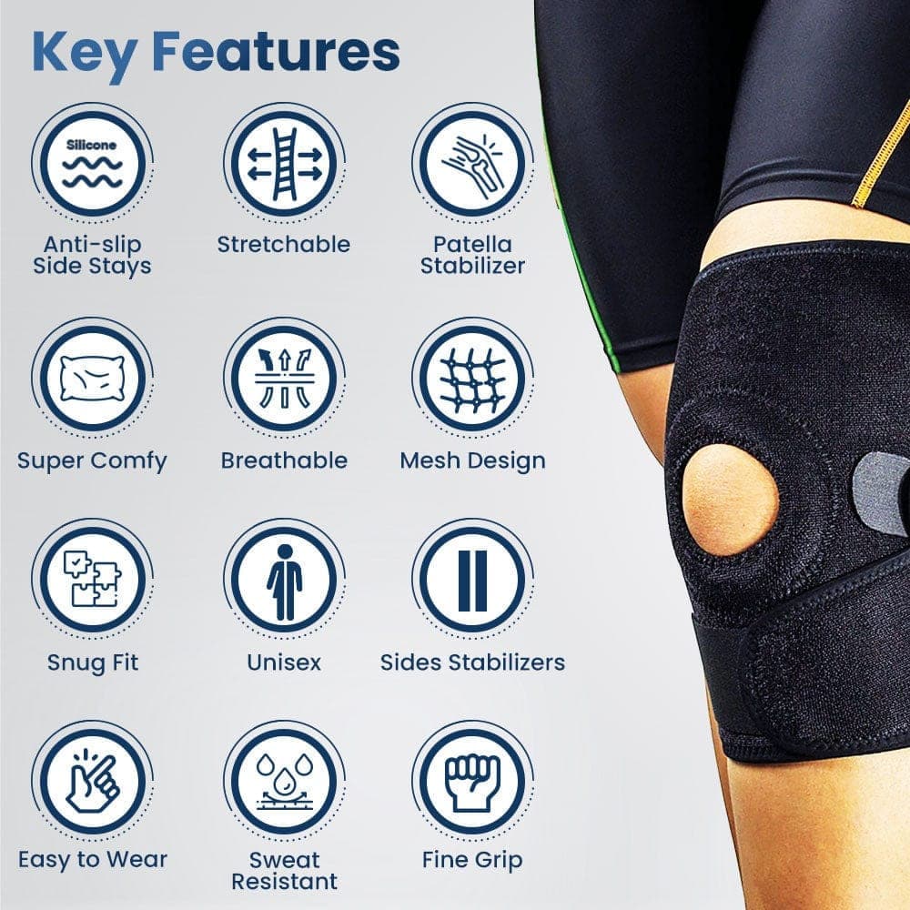 Dr Trust USA Ortho Products Dr Trust USA Spring Knee Protector Outdoor Sports 334 Free Size