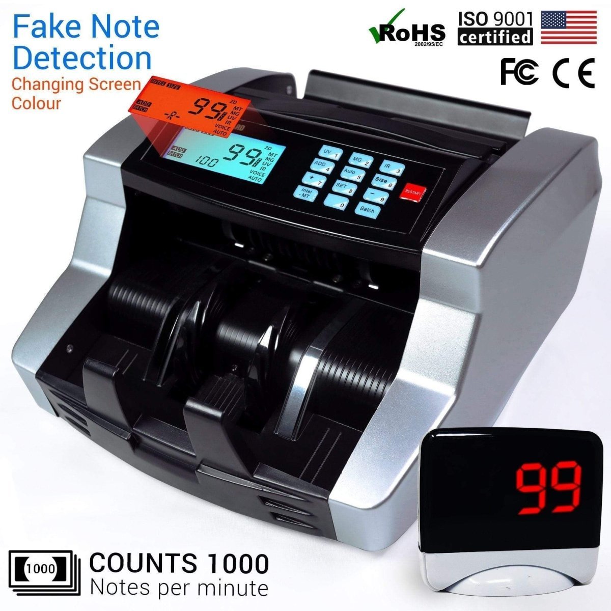 Goldstandard USA Currency Note Counting Machine 3001