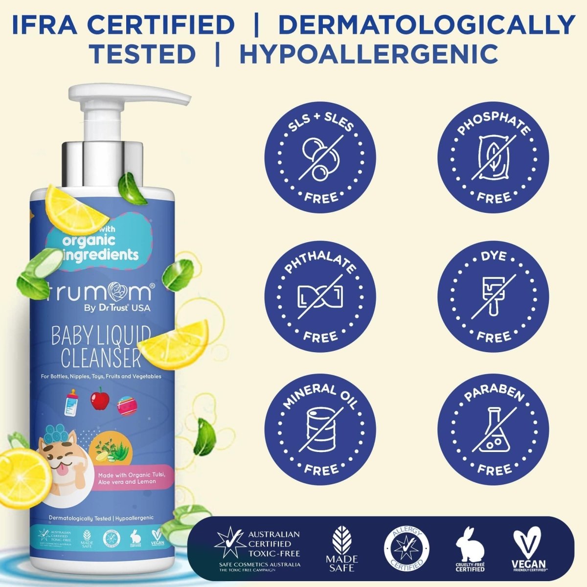 Trumom USA ORGANIC Baby Bottle Cleaner Liquid 2012 (500 ml)