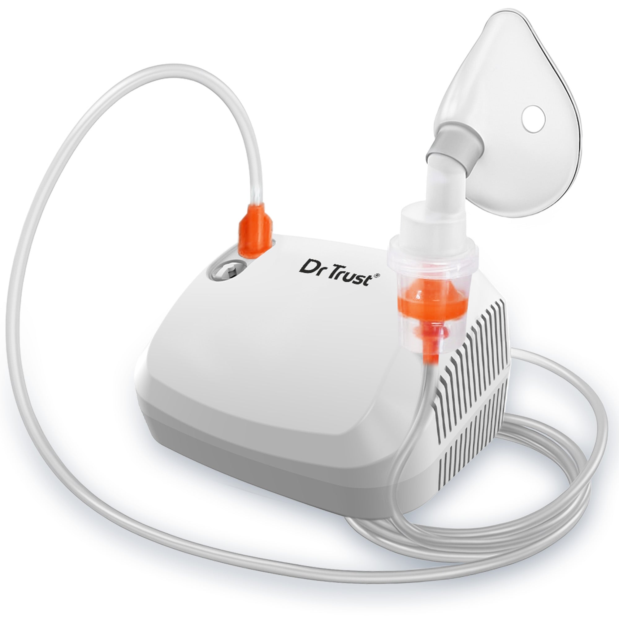 Dr Trust USA 417 AeroCare® Piston Compressor Nebulizer Machine for Adults & Kids Fast & Efficient Nebulization Kit Included Powerful Motor Low Noise