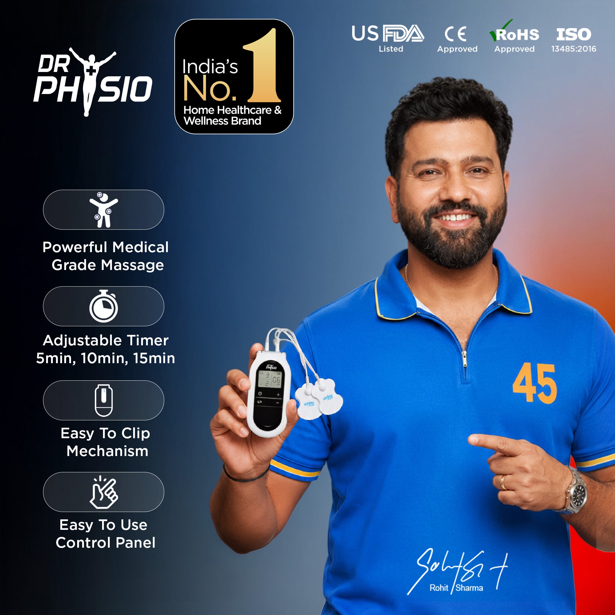Dr Physio USA TENS Physiotherapy Massager Equipment 1015