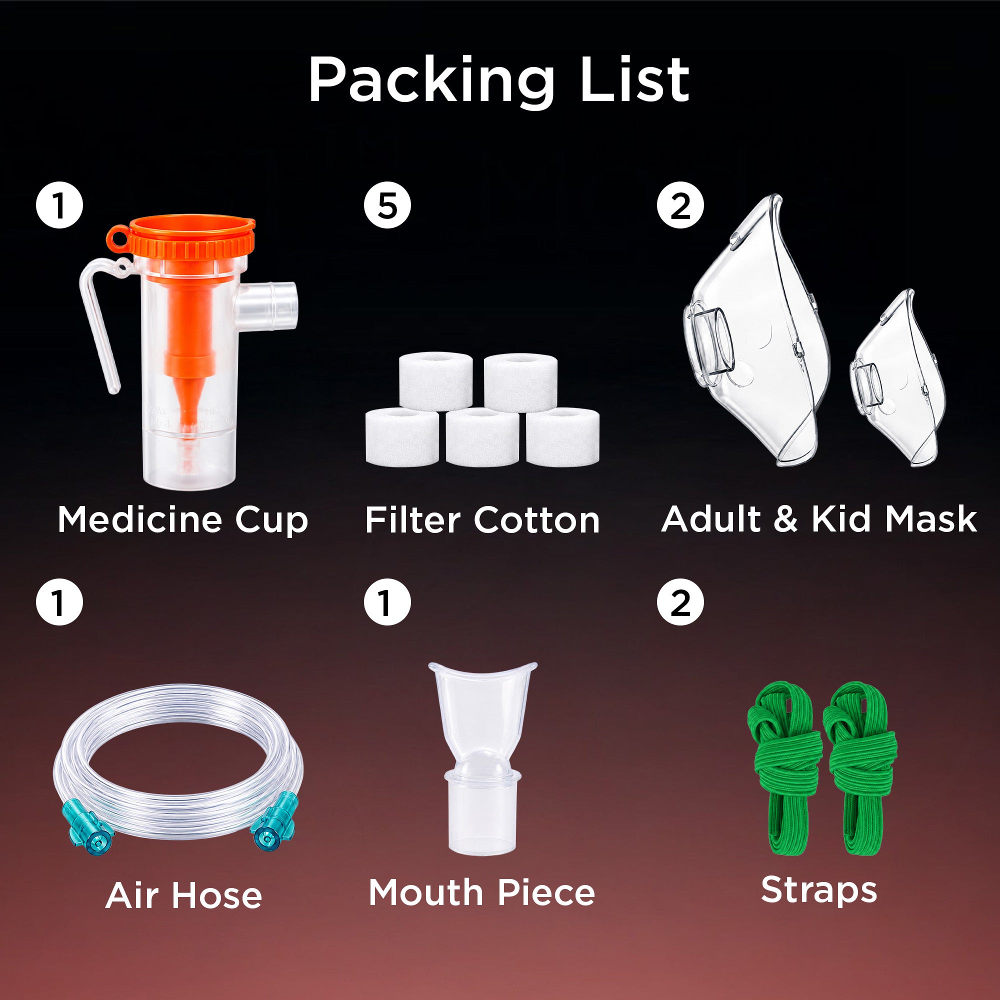 Dr Trust USA Nebulizer Accessories Kit 413 (Universal)