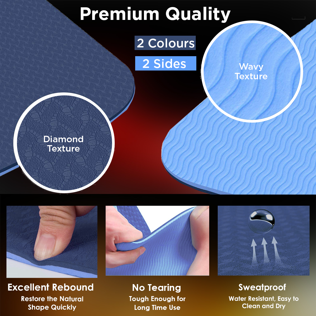 Dr Trust USA Premium Luxfoam TPE Yoga & Exercise Mat 317