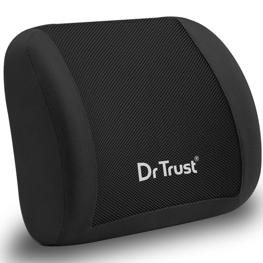 Dr Trust USA backrest Dr Trust USA Backrest Pillow 305 - Lumbar Support Pillow for Office Chair - Targeted Pressure Relief for Lower Back Pain, Posture - Mesh Chair Back Support Cushion w/ Dual Straps for Car Seat, Desk, Gaming, Work