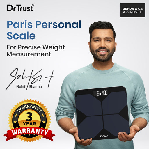 Dr Trust USA Weighing Scale not body fat Dr Trust USA Unbeatable Personal Scale 524, Digital Weighing Machine for Body Weight Check, Electronic Device Measures Weight Loss Progress Automatically - 3-Year Warranty