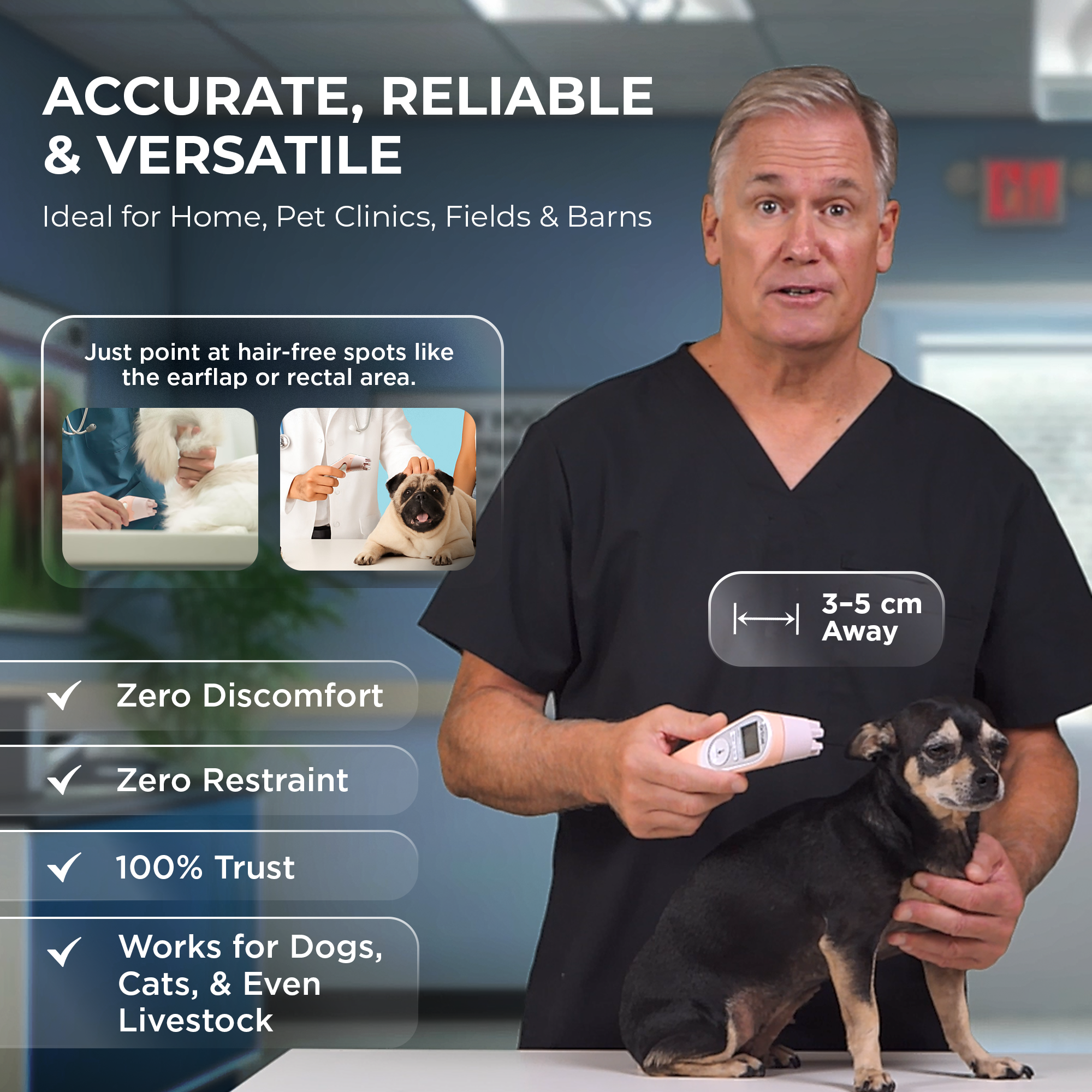 Dr Trust USA Non-Contact Infrared Pet Thermometer 619