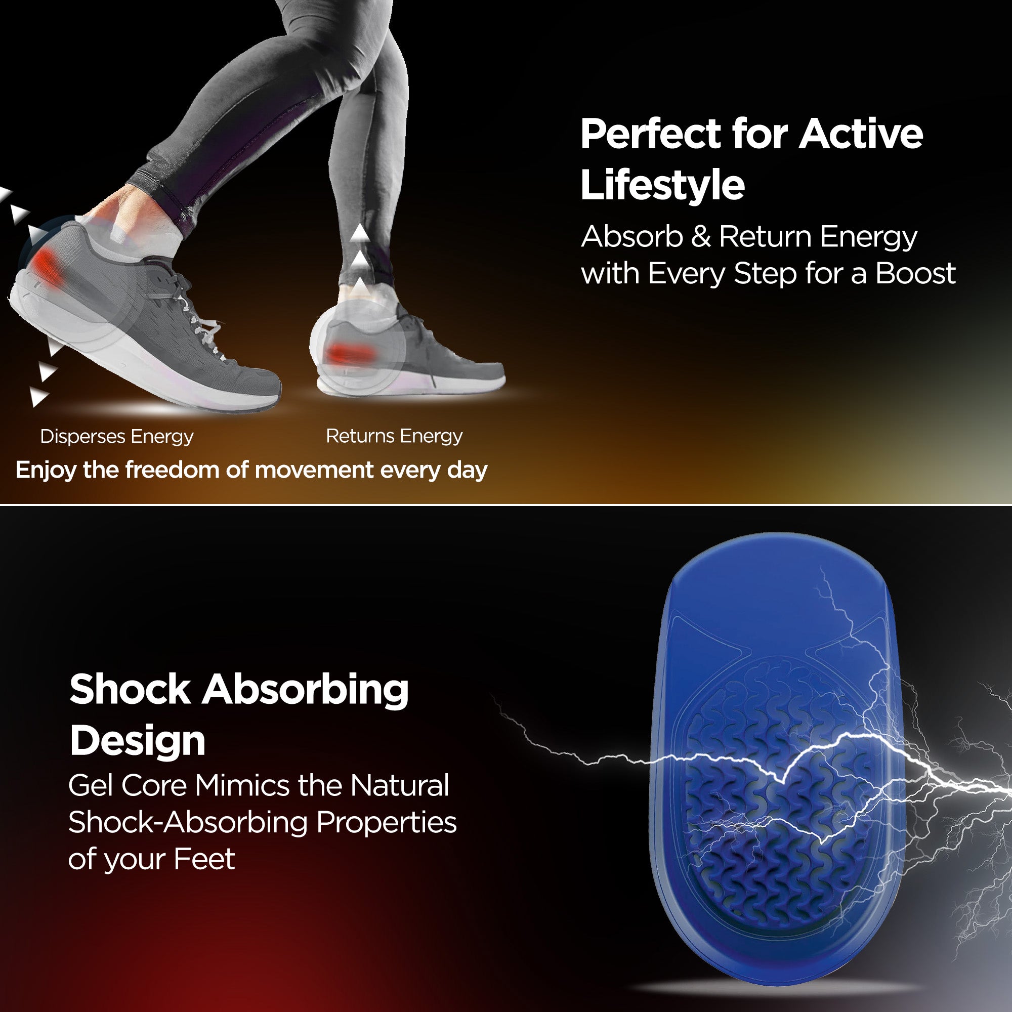 Dr Trust USA Orthopedic Heel Pads 372 (Pack of 1 Pair)