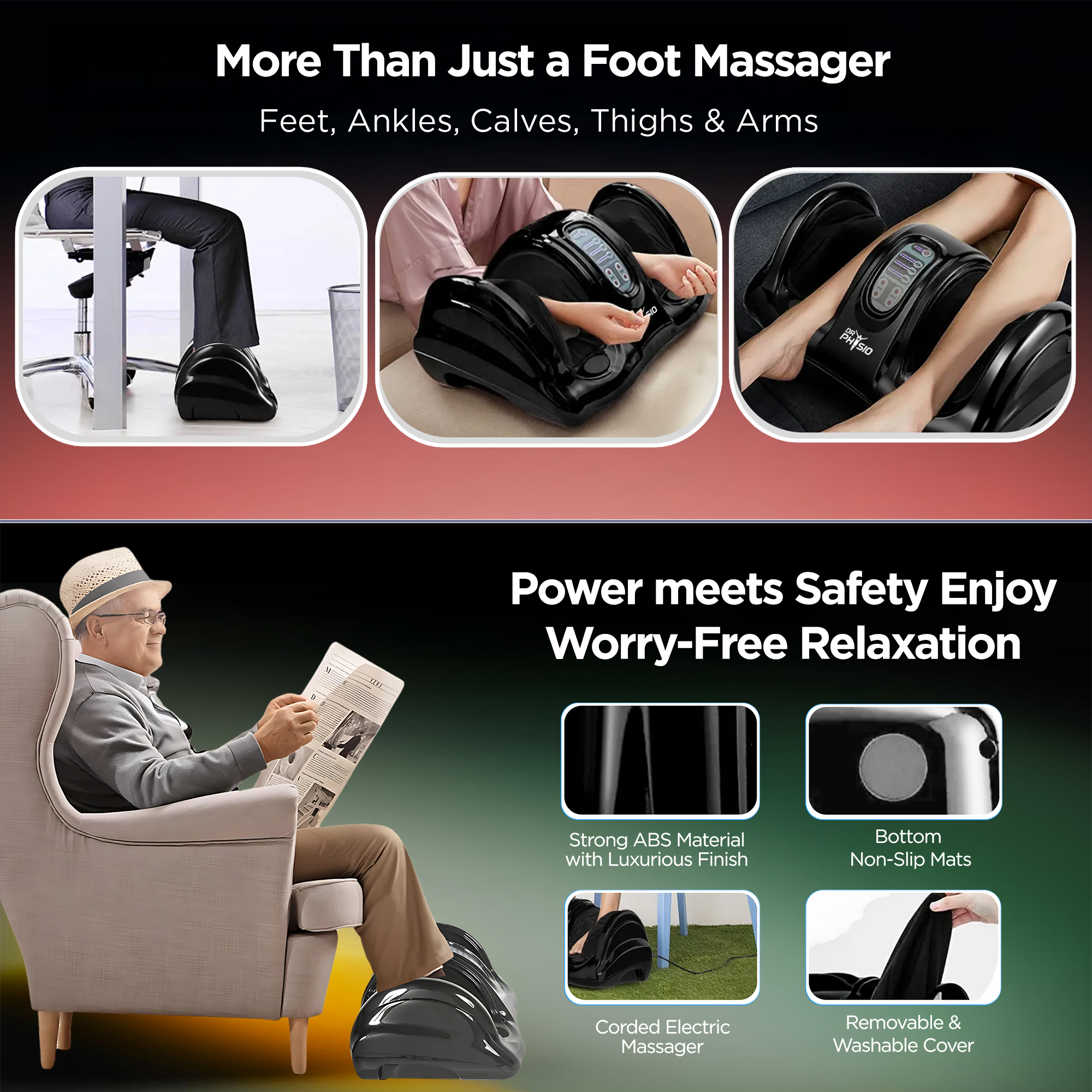 Dr Physio USA Maestro Shiatsu Electric Foot Massager 1044